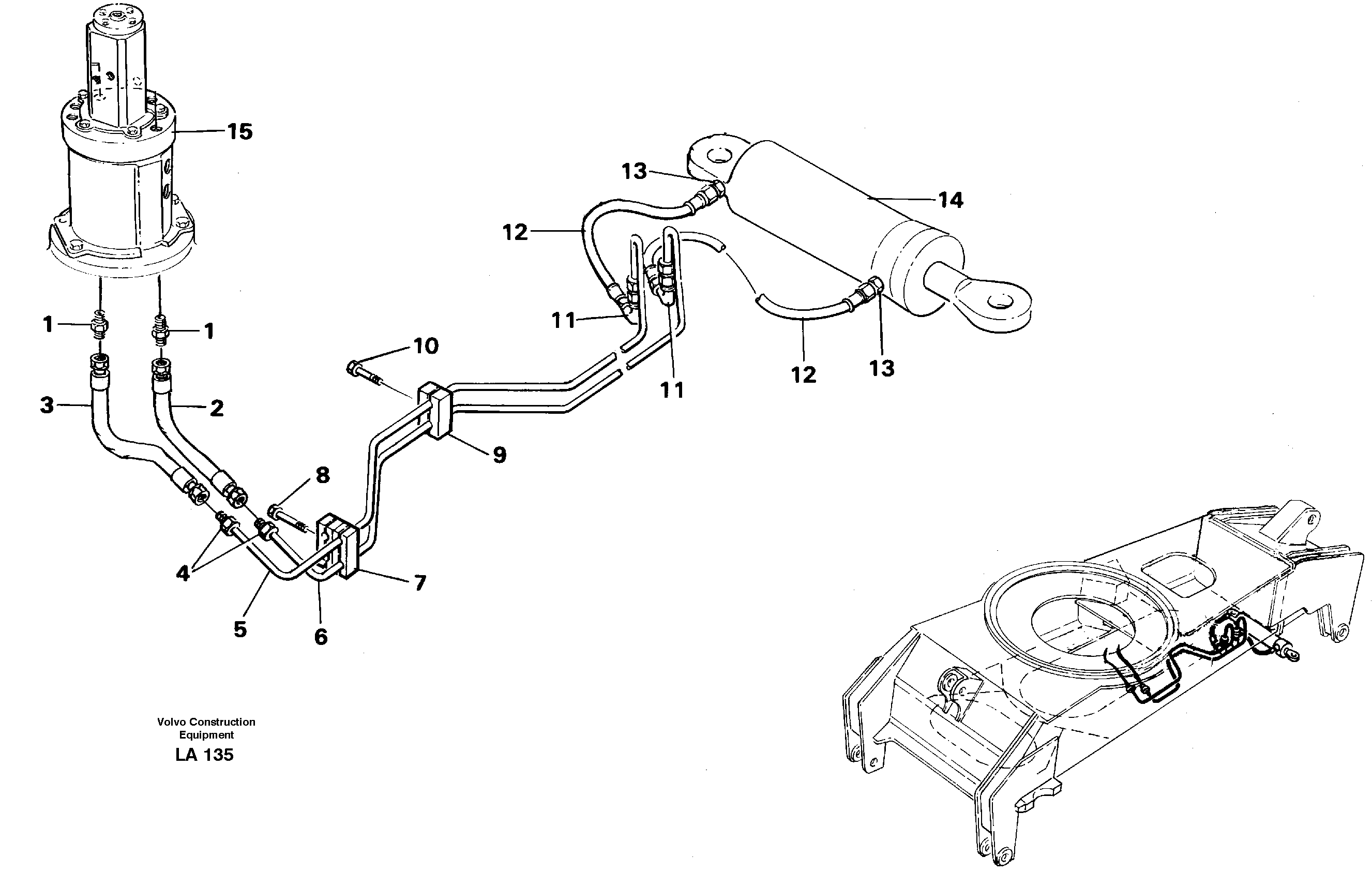 Steering system, undercarriage — volvo parts diagram