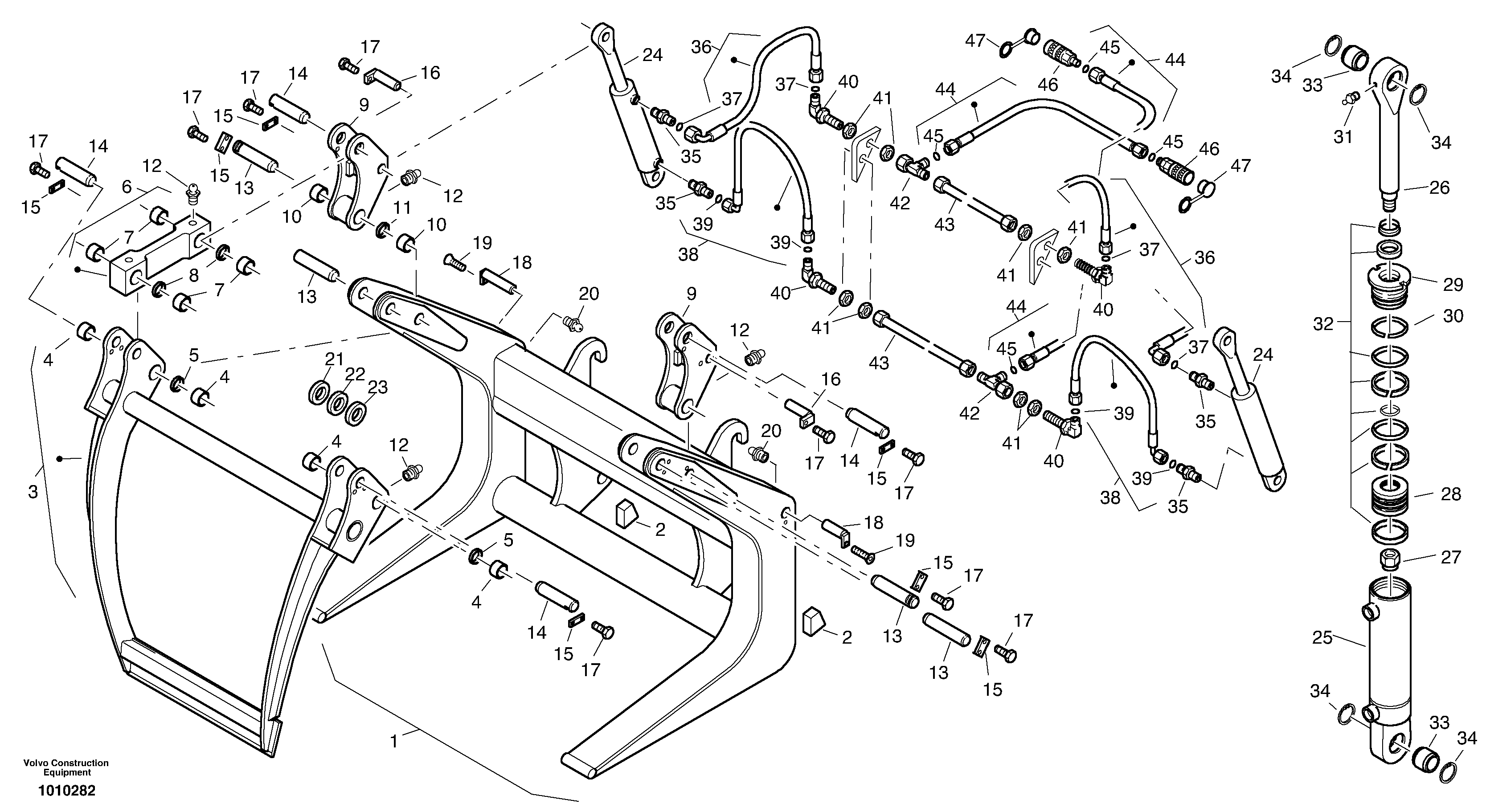 Tree clamp — volvo parts diagram