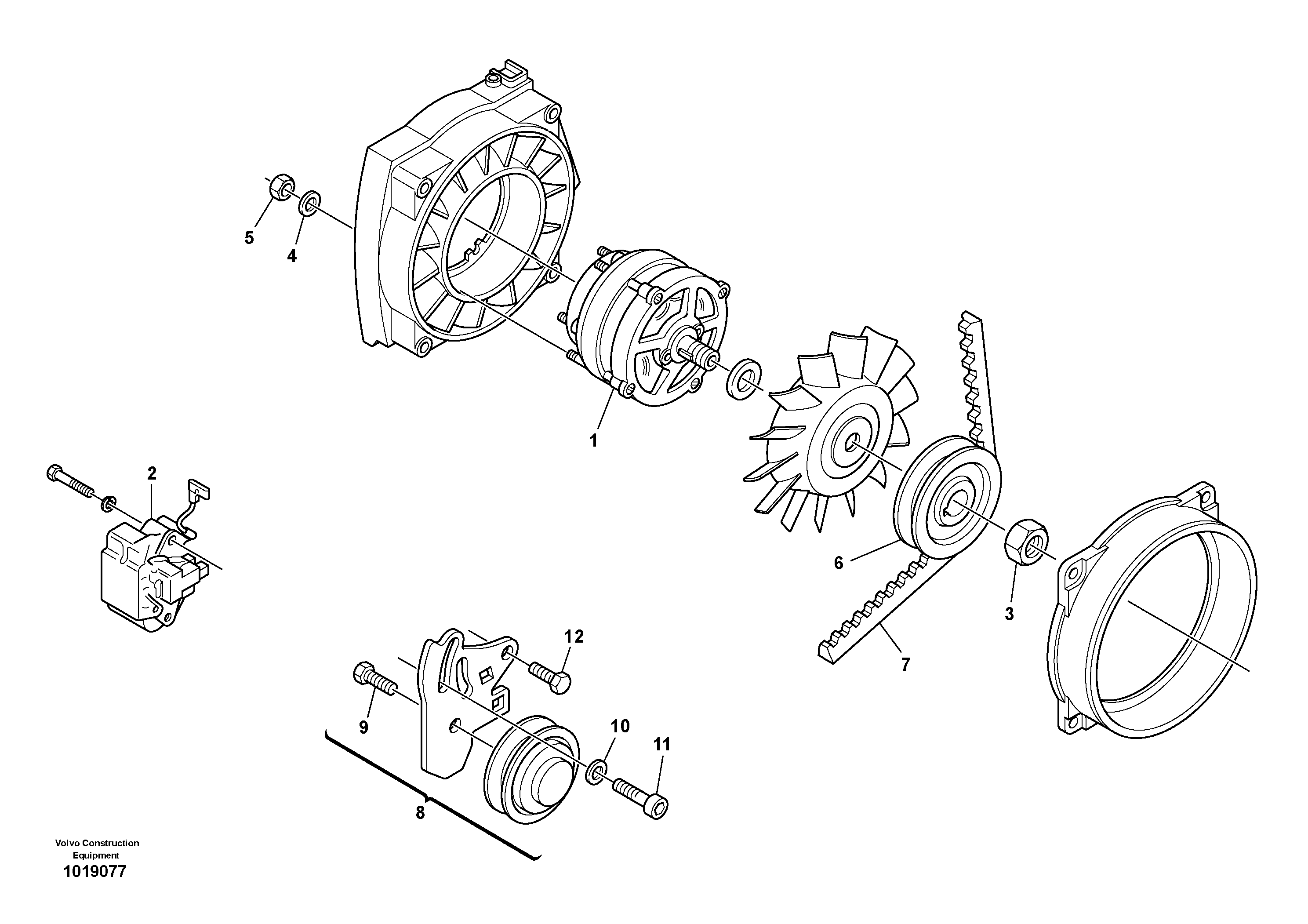 Alternator — volvo parts diagram