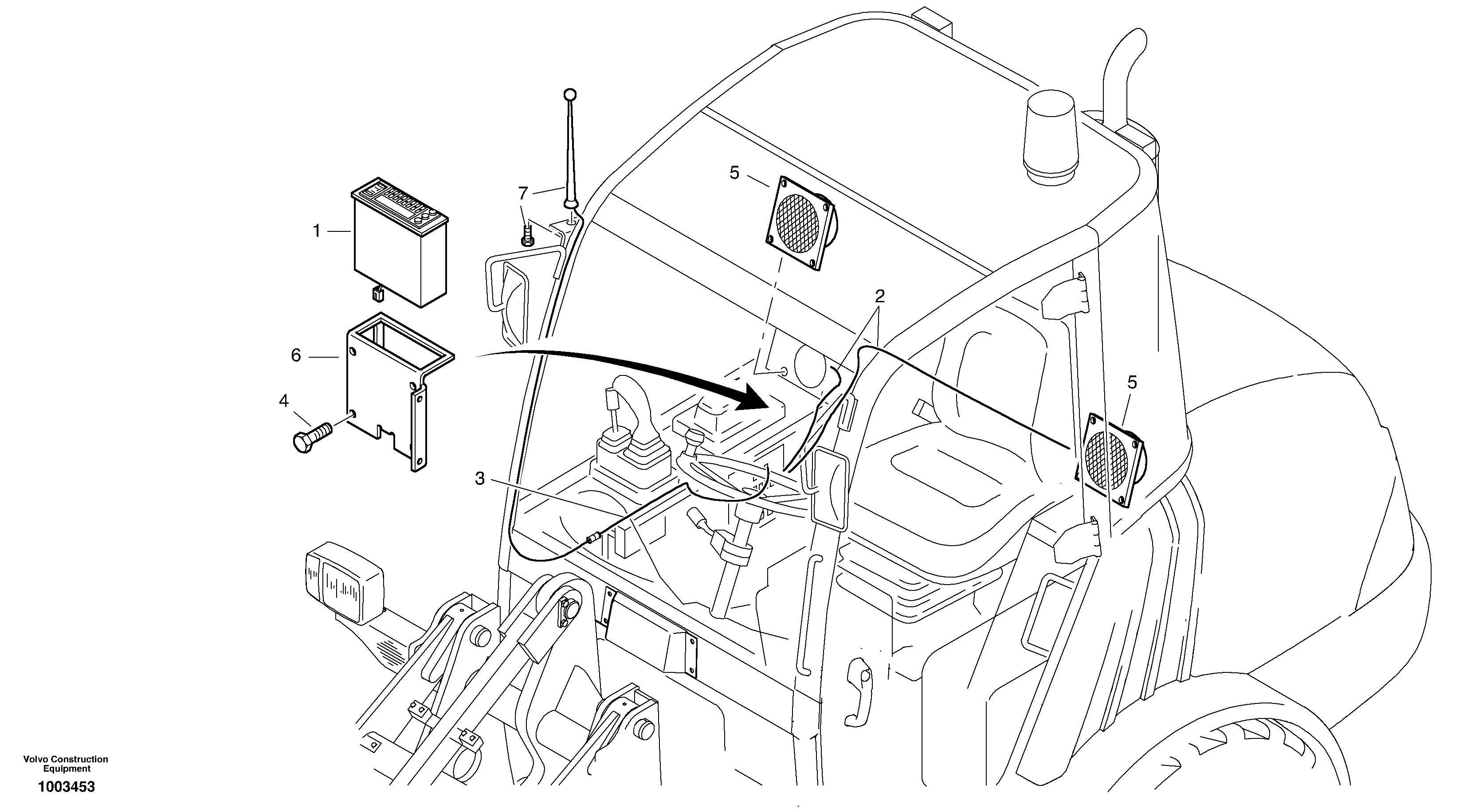 Radio — volvo parts diagram
