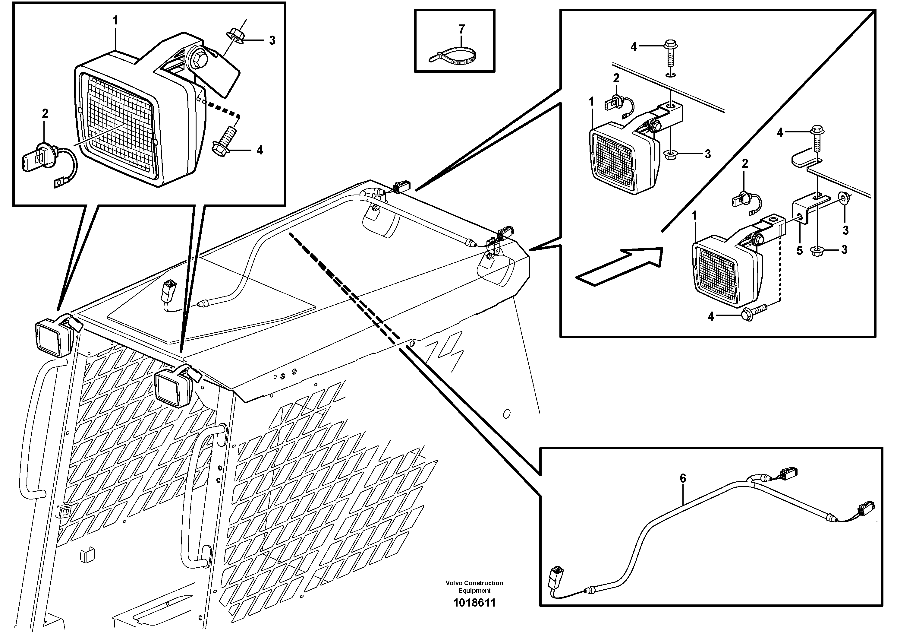 Lighting, front — volvo parts diagram