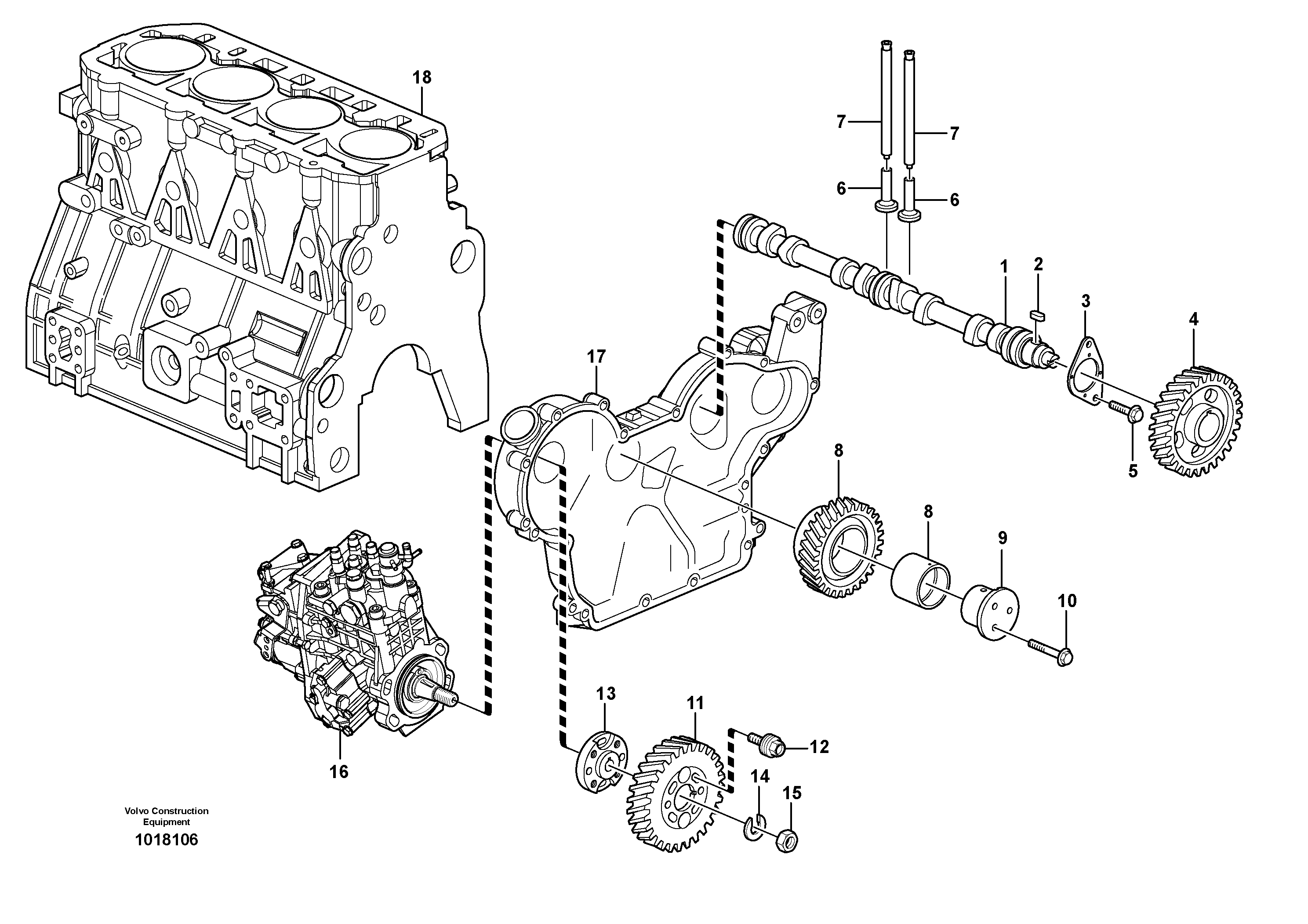 Valve mechanism — volvo parts diagram