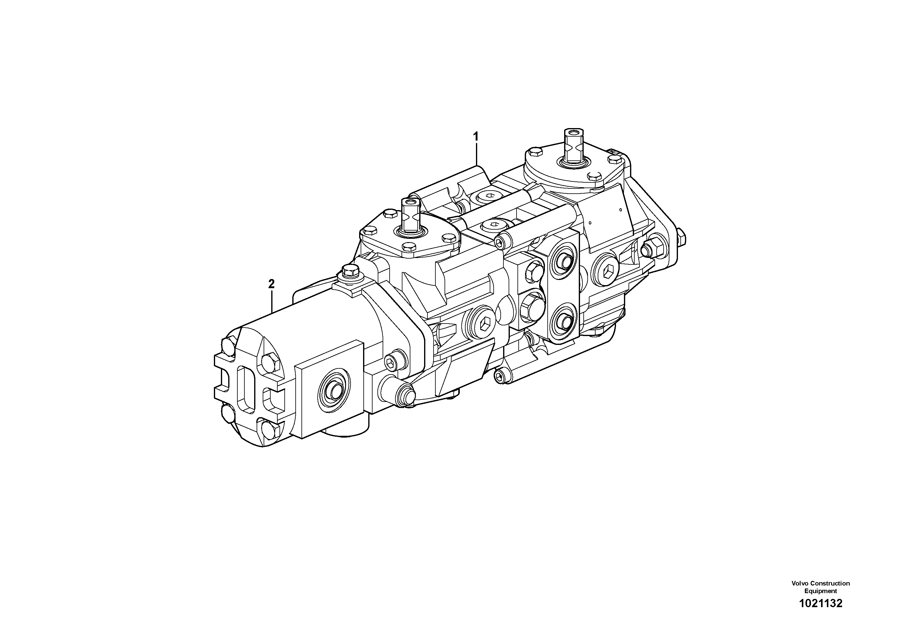 Hydraulic pump  11840229, 11840230 — volvo parts diagram