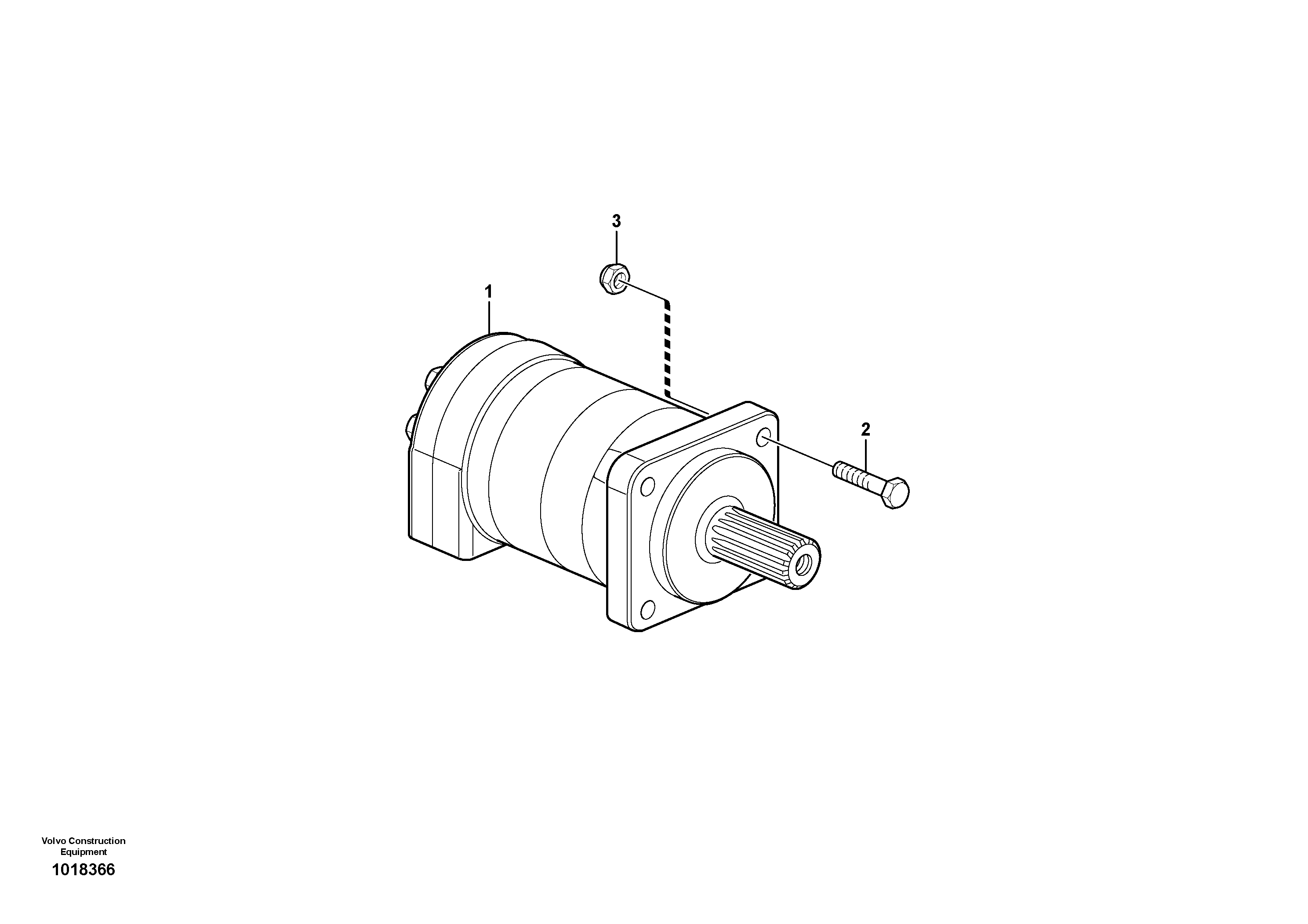 Hydraulic motor — volvo parts diagram