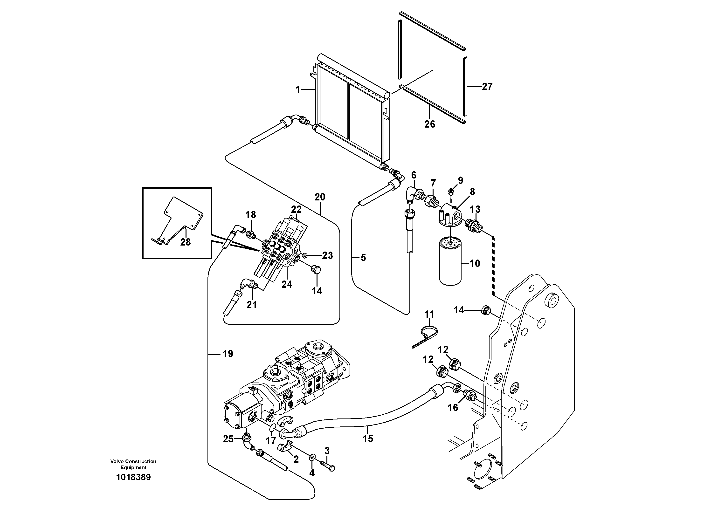Supply/return and Cooling Circuits  11840229, 11840230 — volvo parts diagram