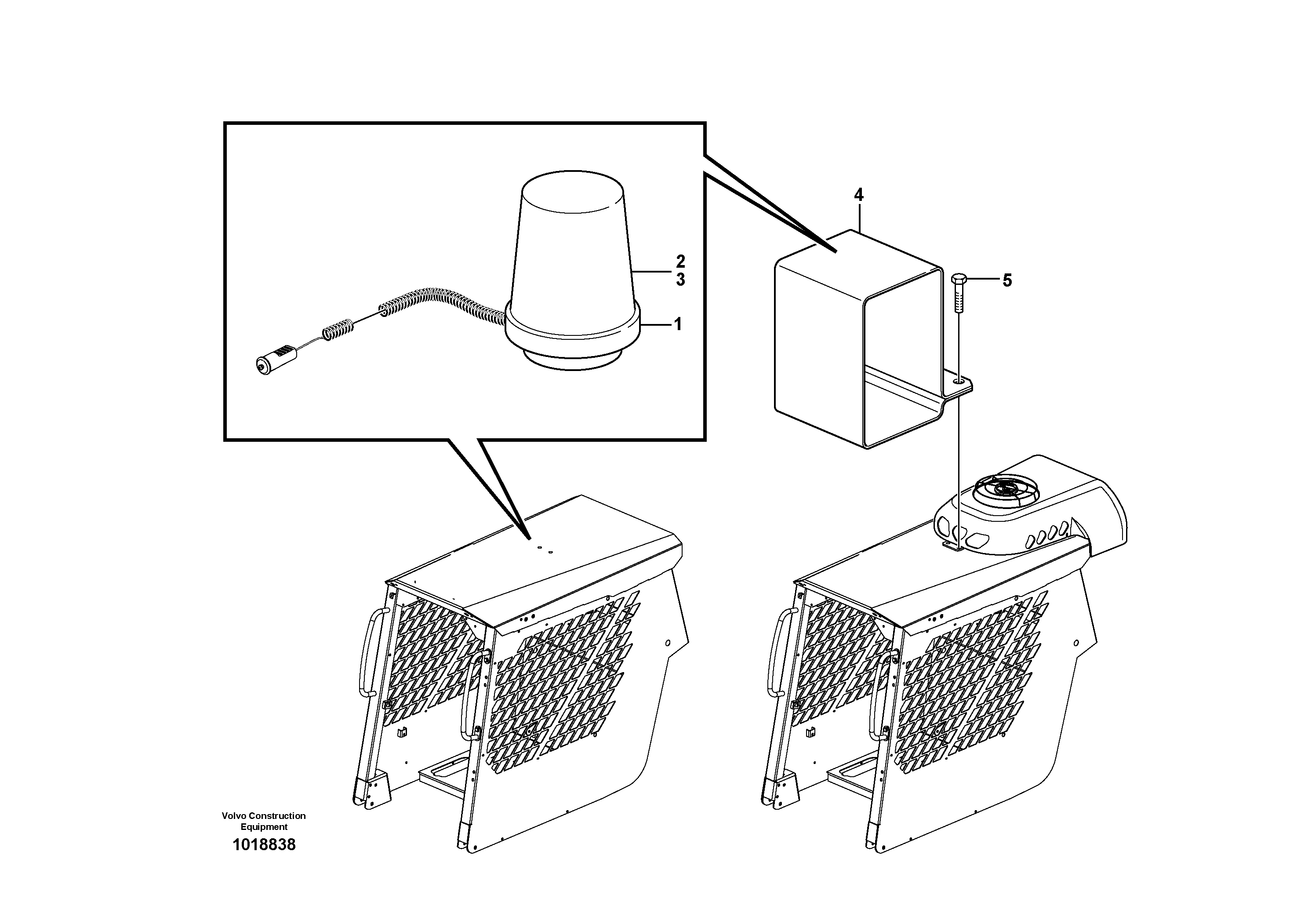 Rotating beacon — volvo parts diagram