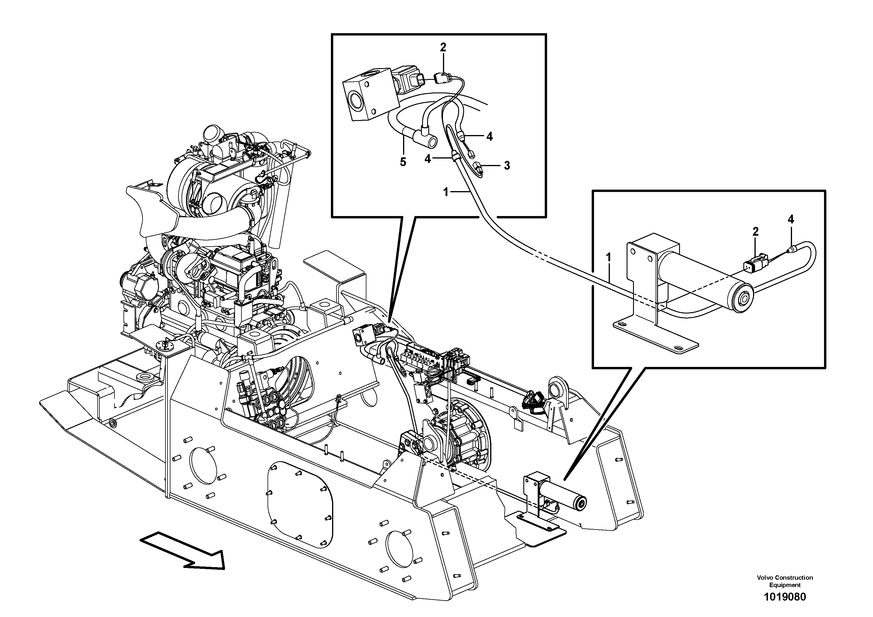 Wire harness, pilot accumulator valve  11840300, 11840302 — volvo parts diagram