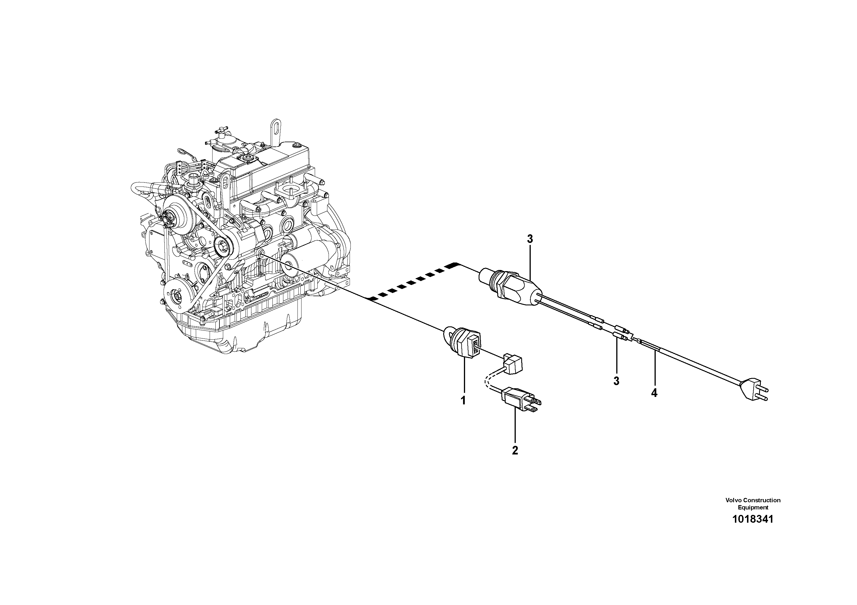 Engine heater — volvo parts diagram