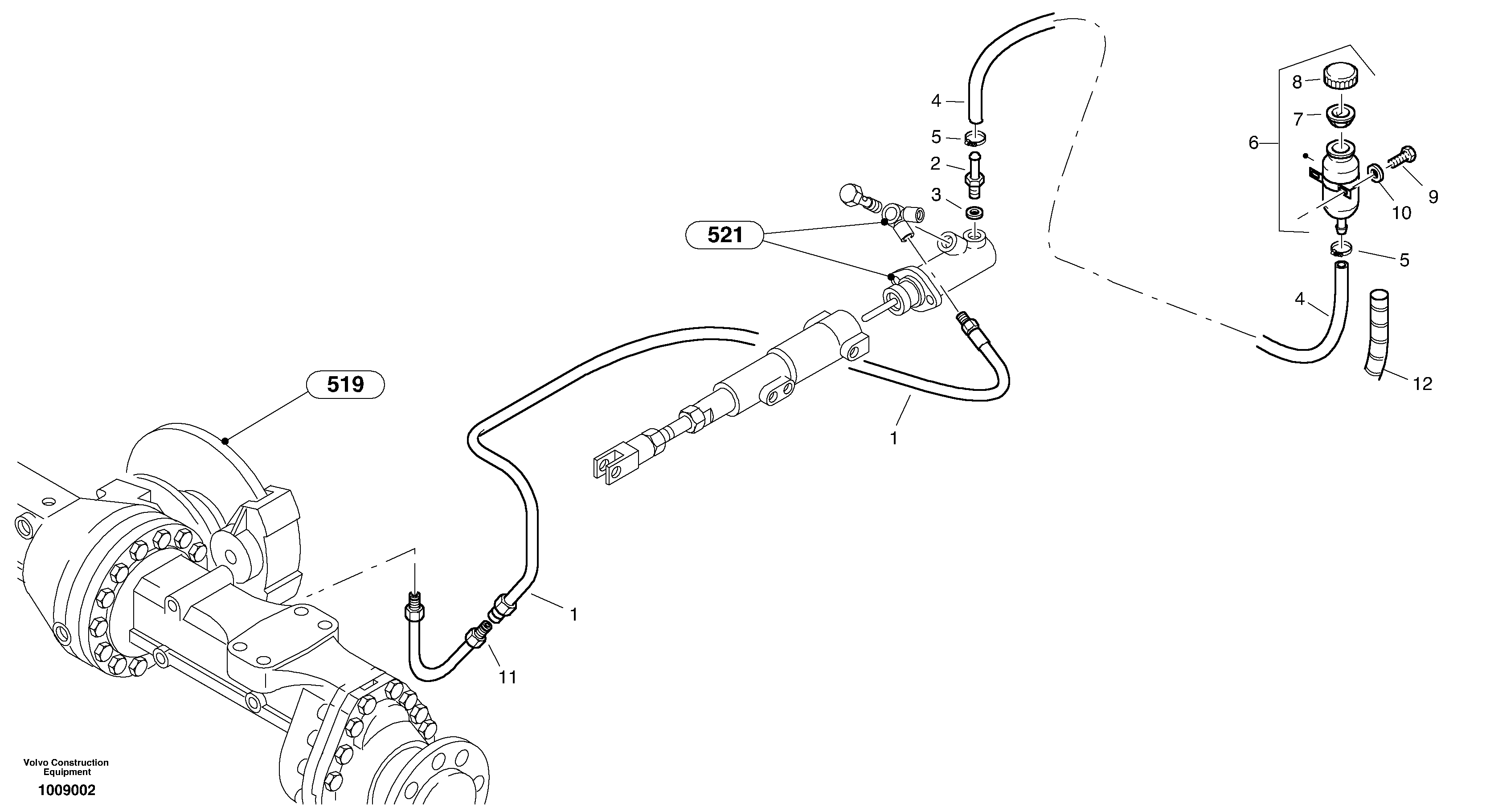 Brake lines — volvo parts diagram