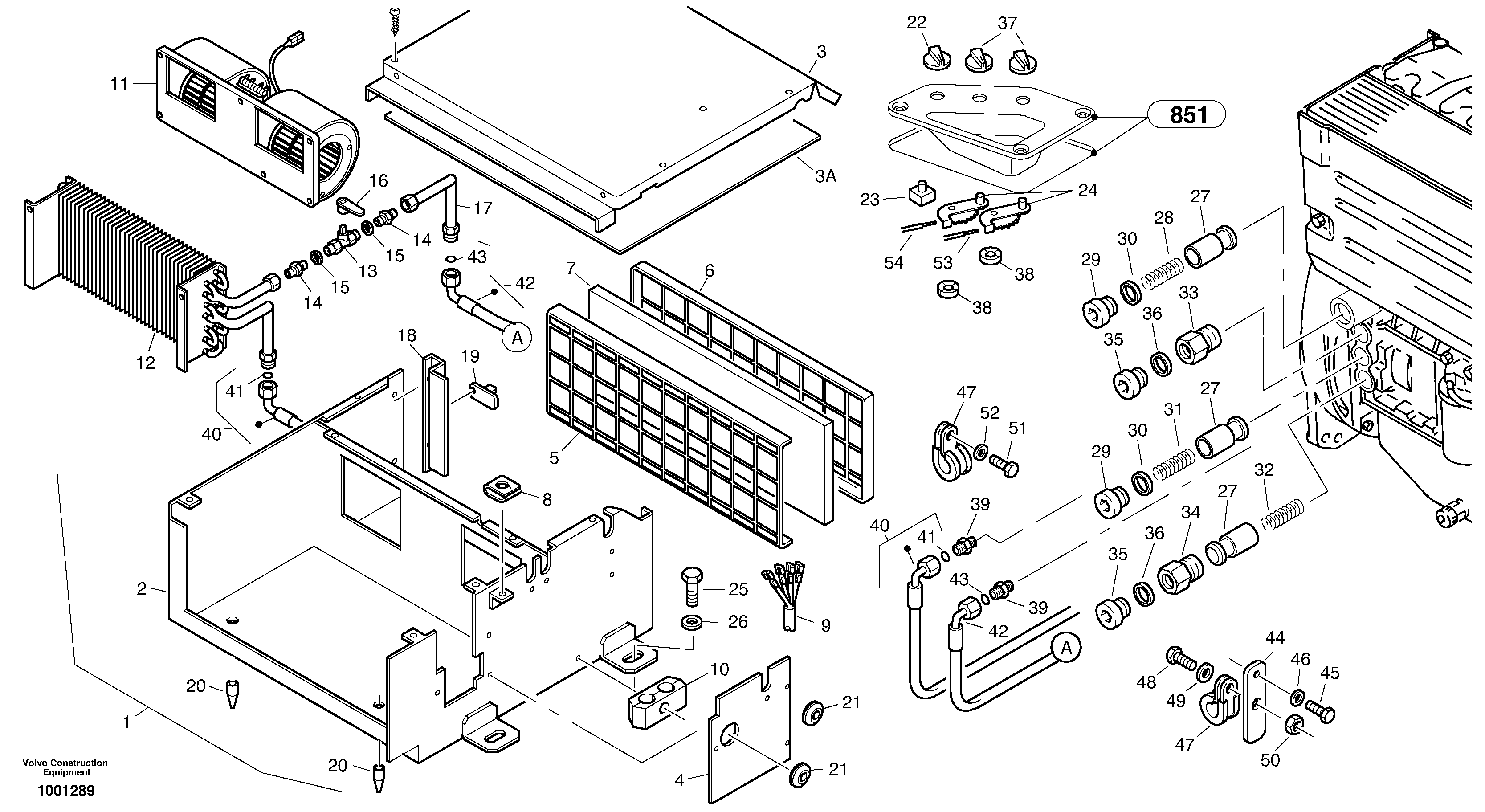 Heater — volvo parts diagram