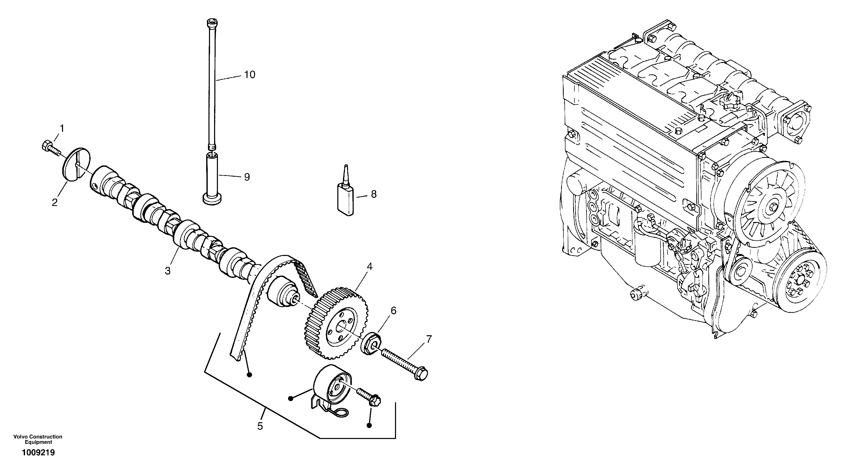 Camshaft — volvo parts diagram