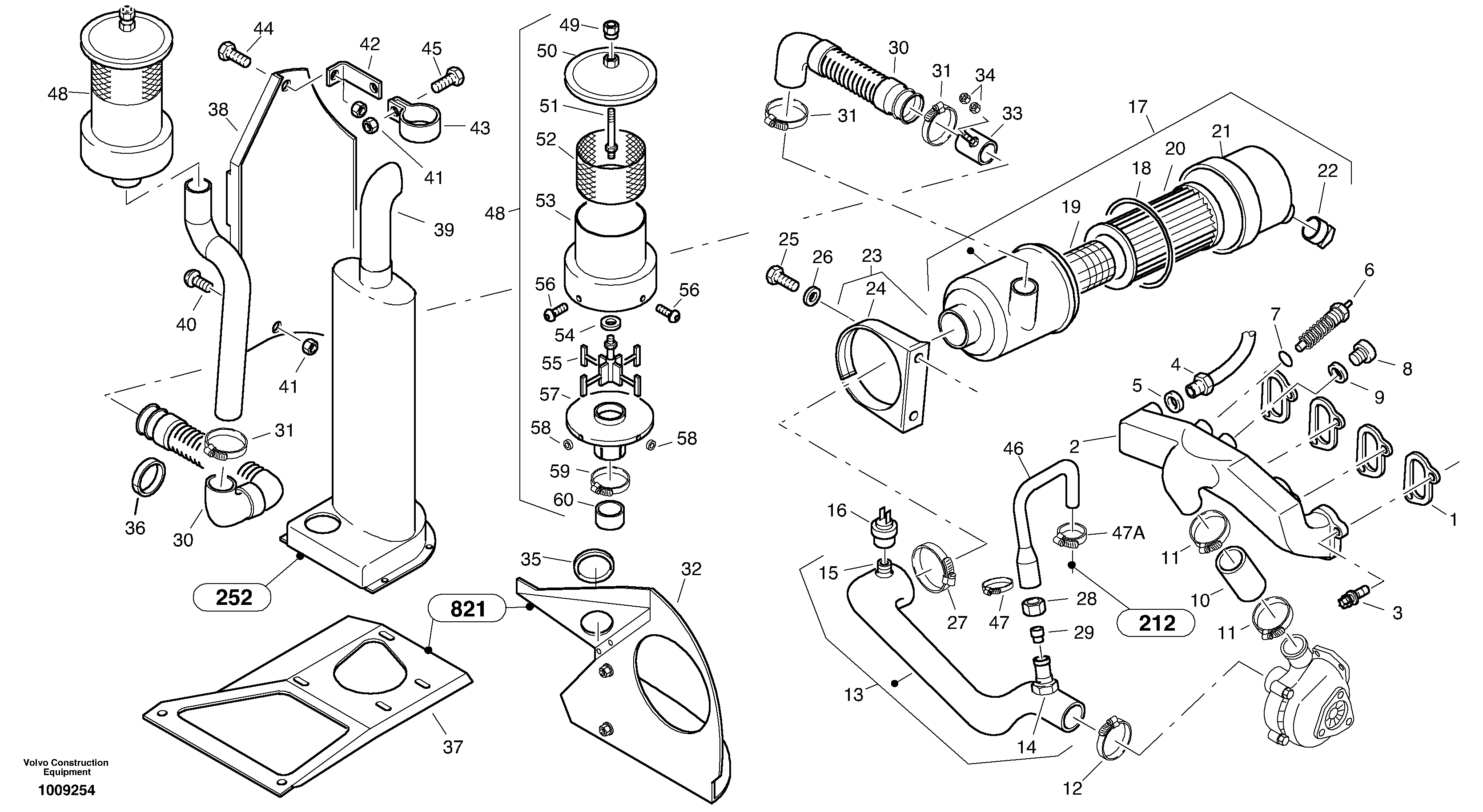 Pre-filter - Turbo II — volvo parts diagram