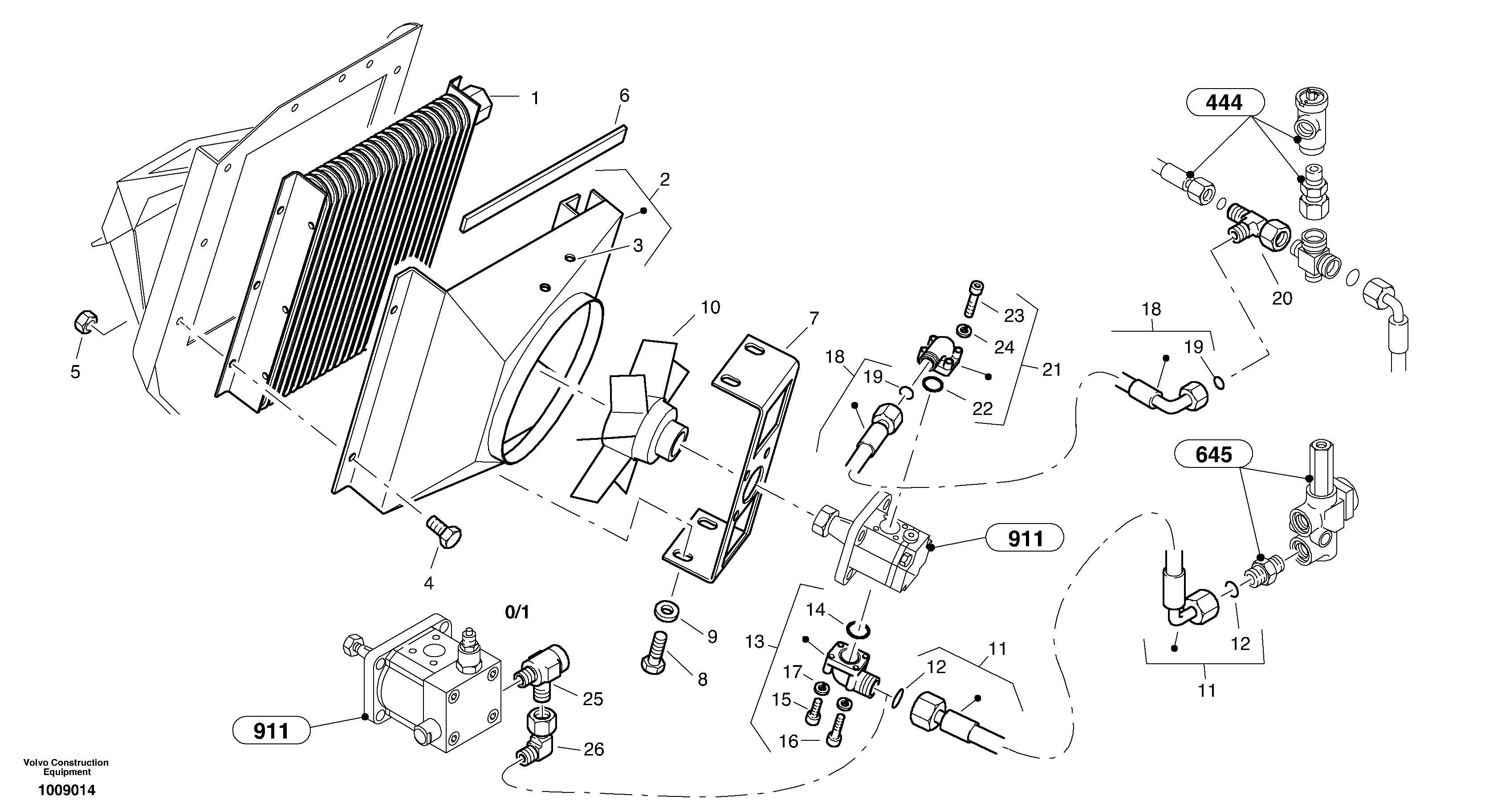 Radiateur - Installation — volvo parts diagram