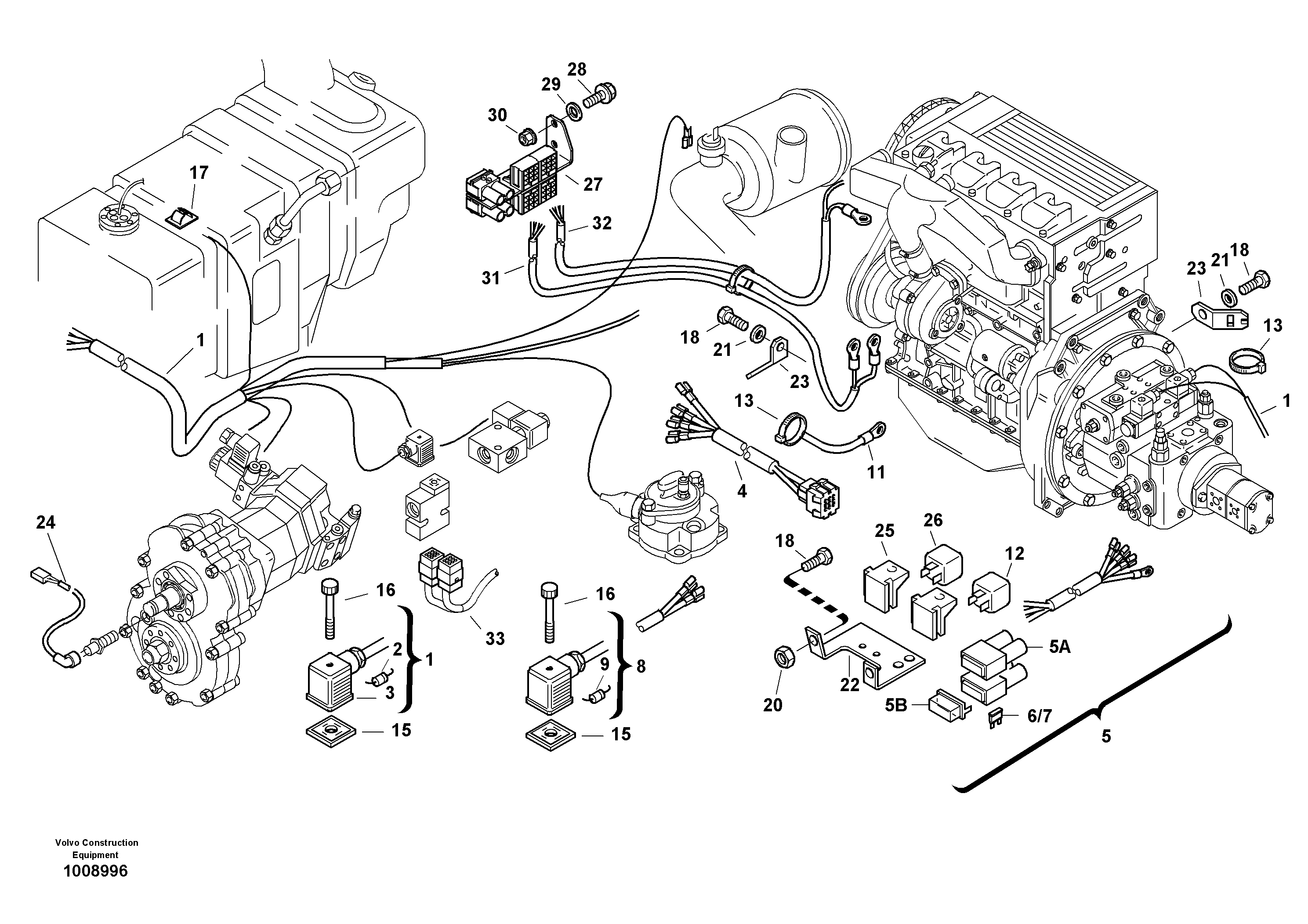 Electric installation — volvo parts diagram
