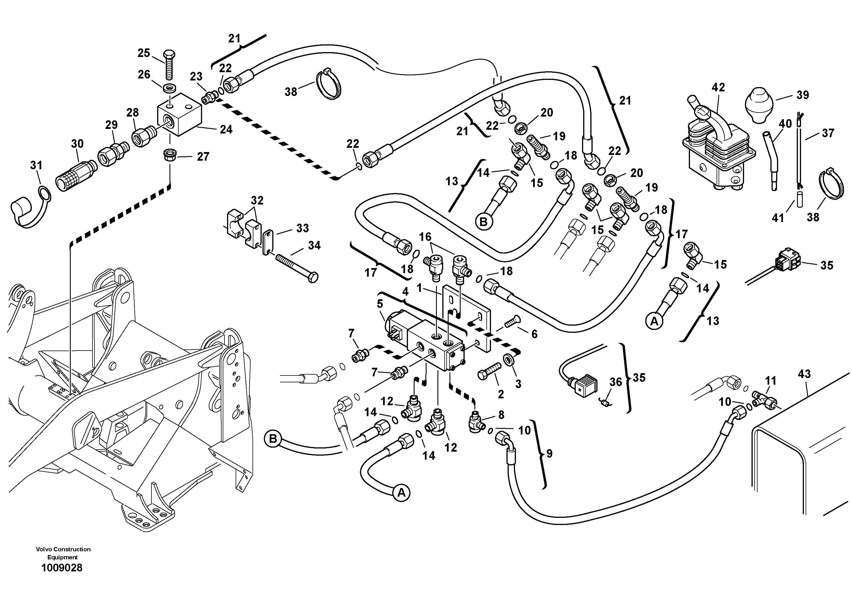 Hydraulic function - Nr. 4 — volvo parts diagram