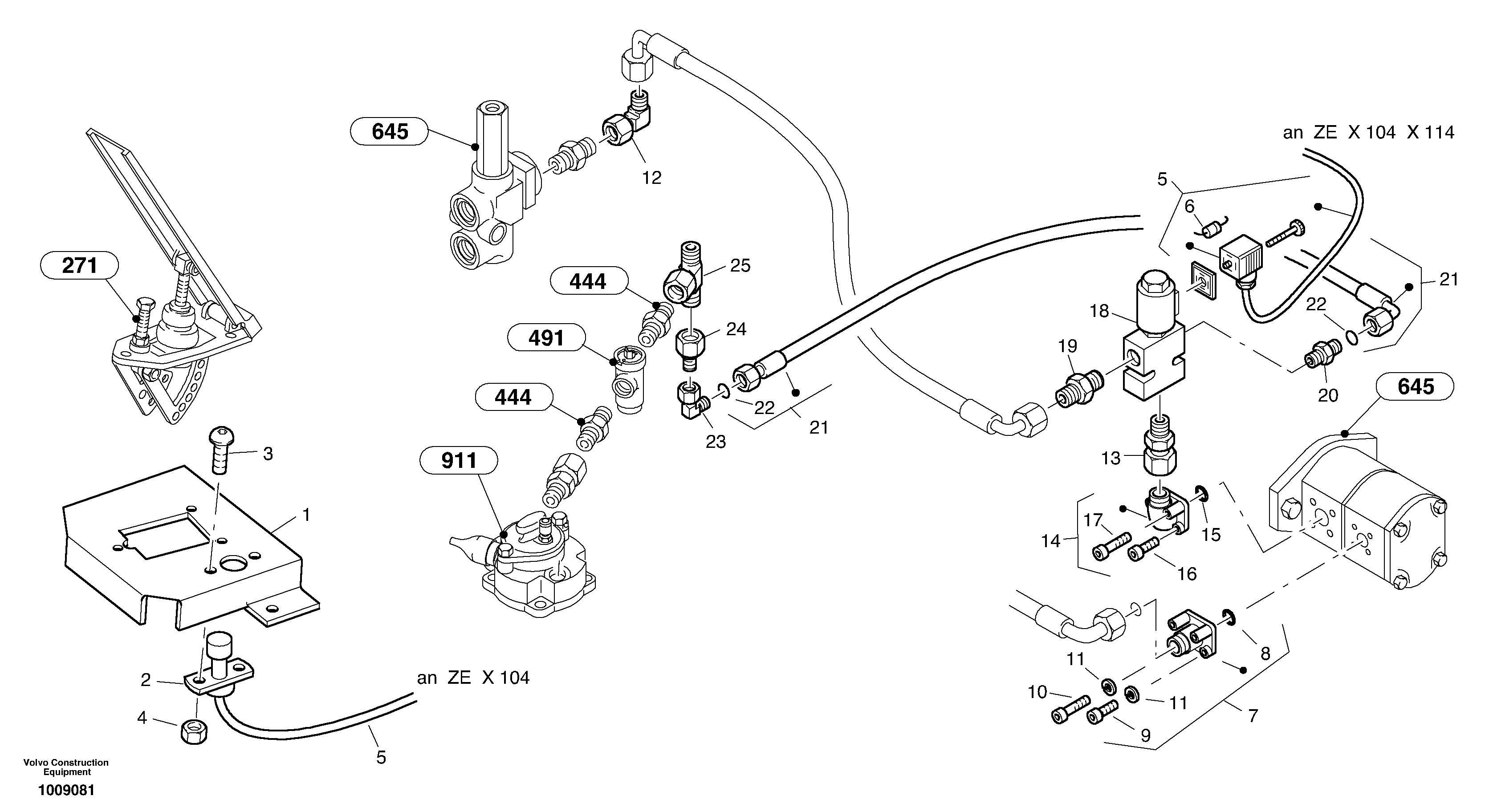 Engine brake — volvo parts diagram