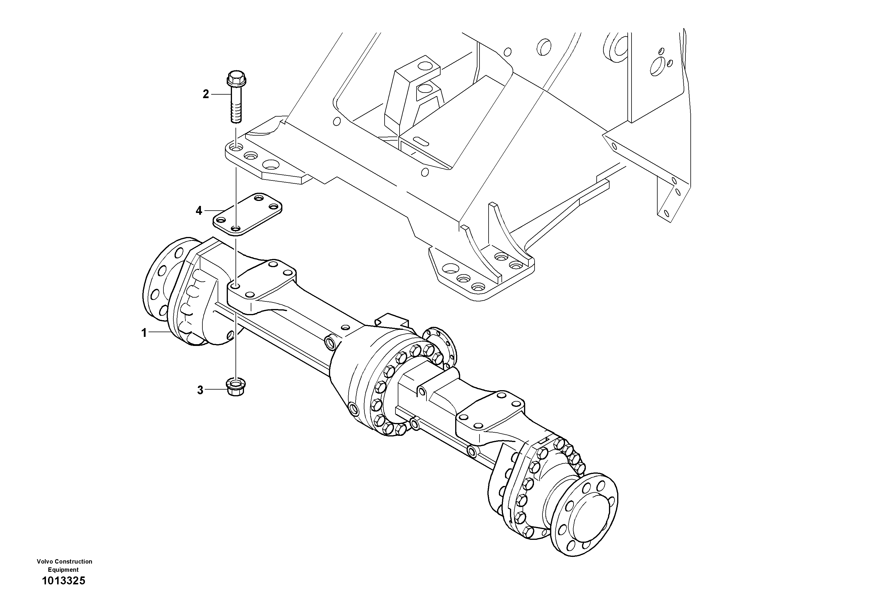 Assembly - front axle — volvo parts diagram