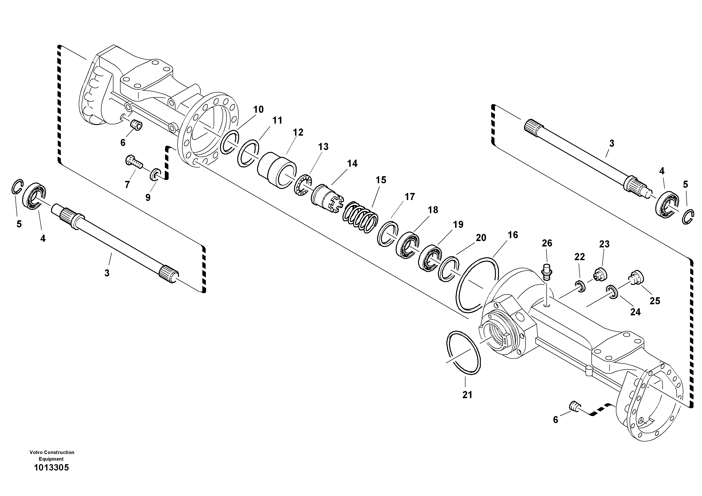 Housing - rear axle — volvo parts diagram