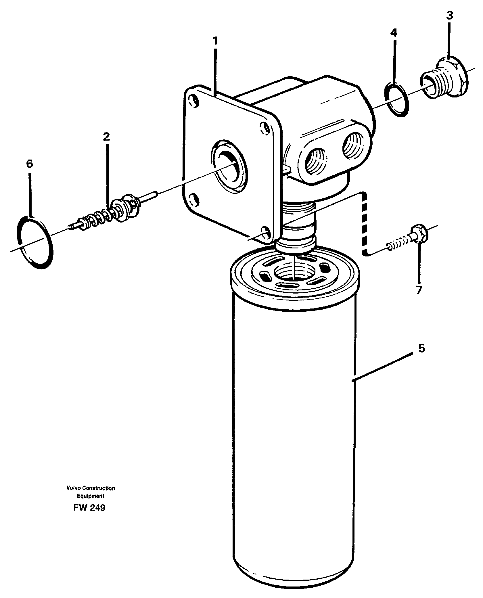 Leak oil filter  14302258 — volvo parts diagram