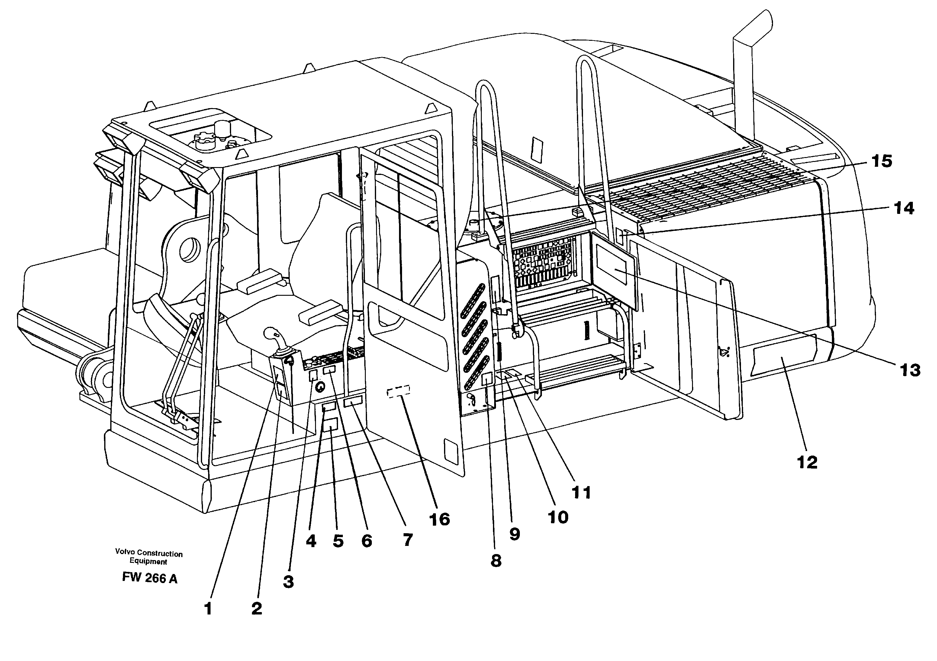 Sign plates and transfer,inner location — volvo parts diagram