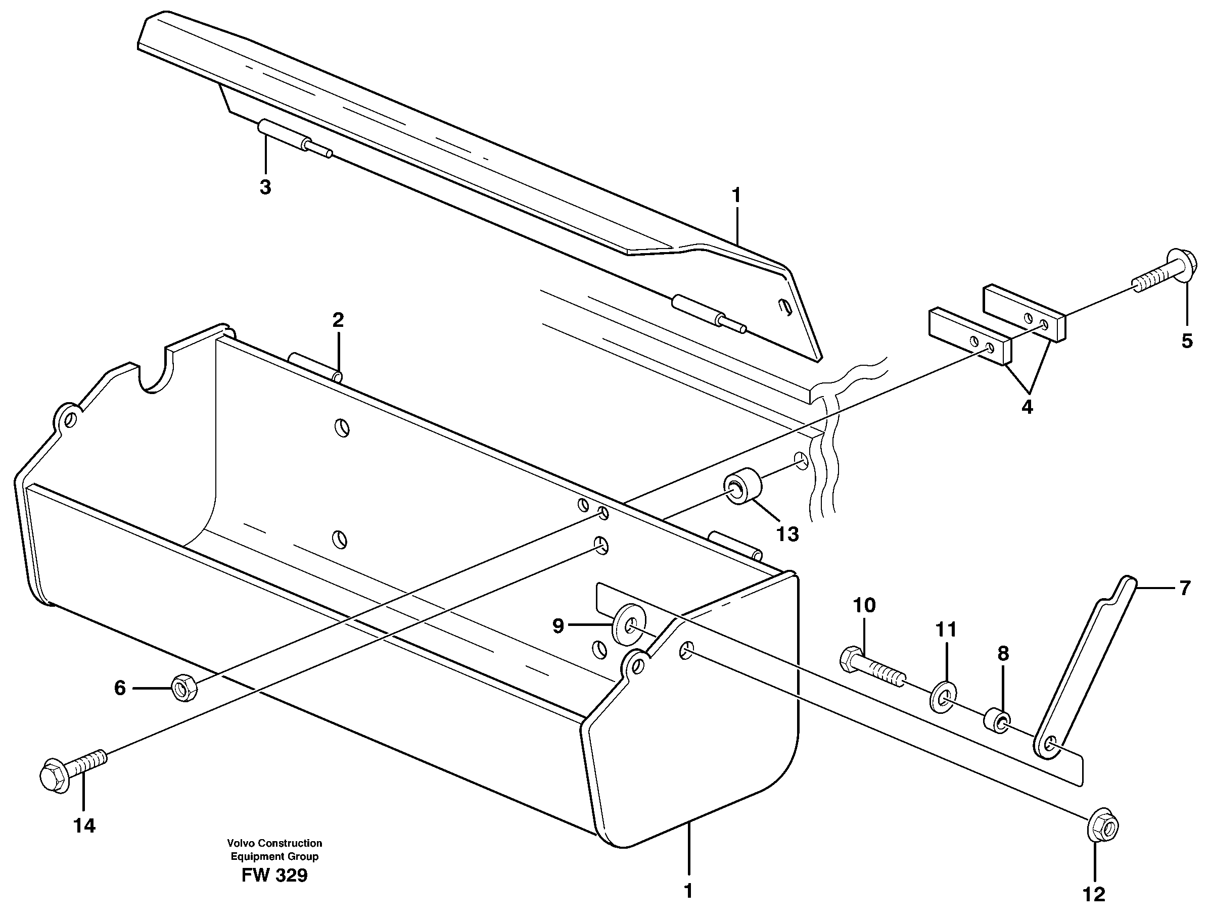 Toolbox  14302579 — volvo parts diagram