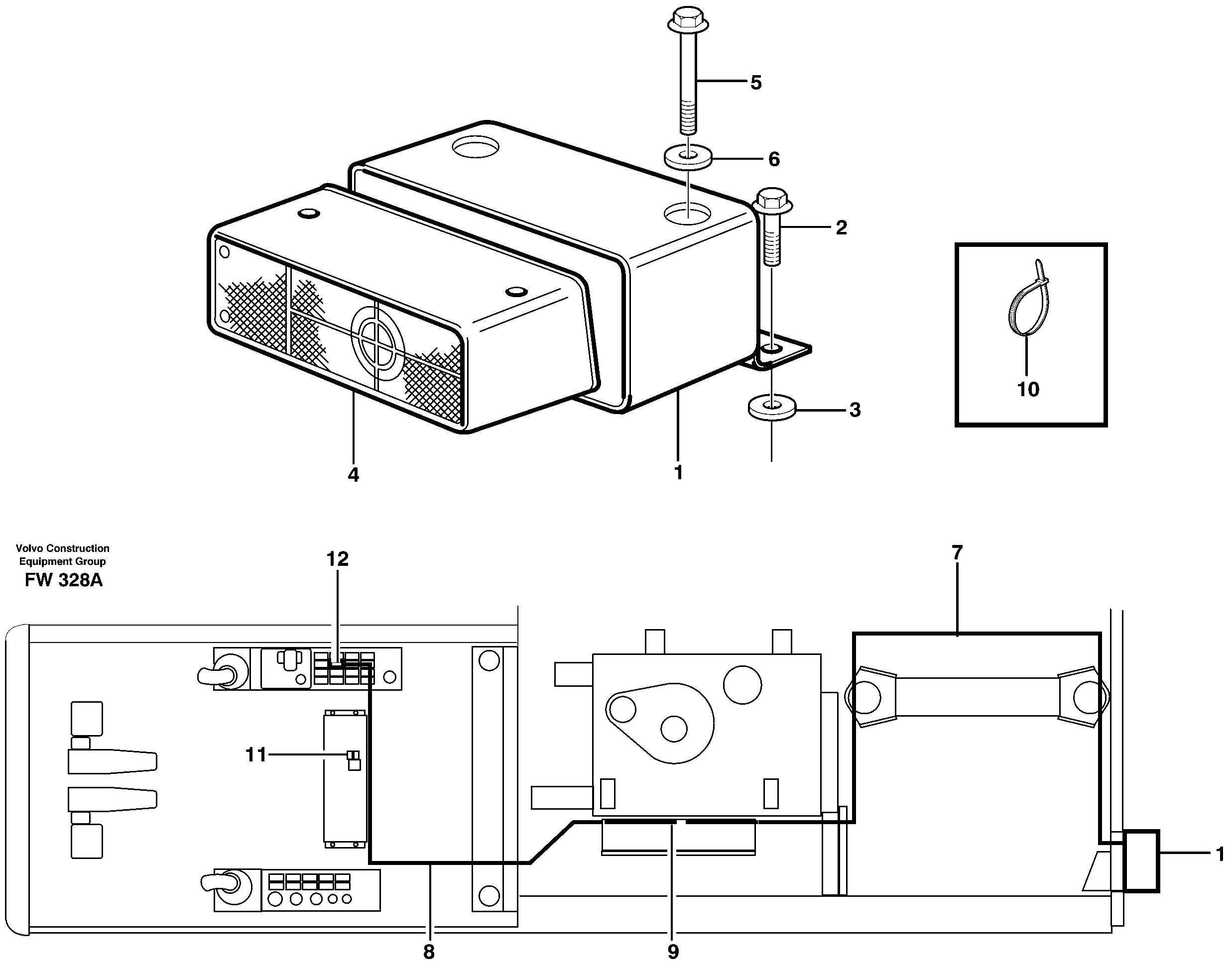 Back-up alarm, acoustic  14302697 — volvo parts diagram