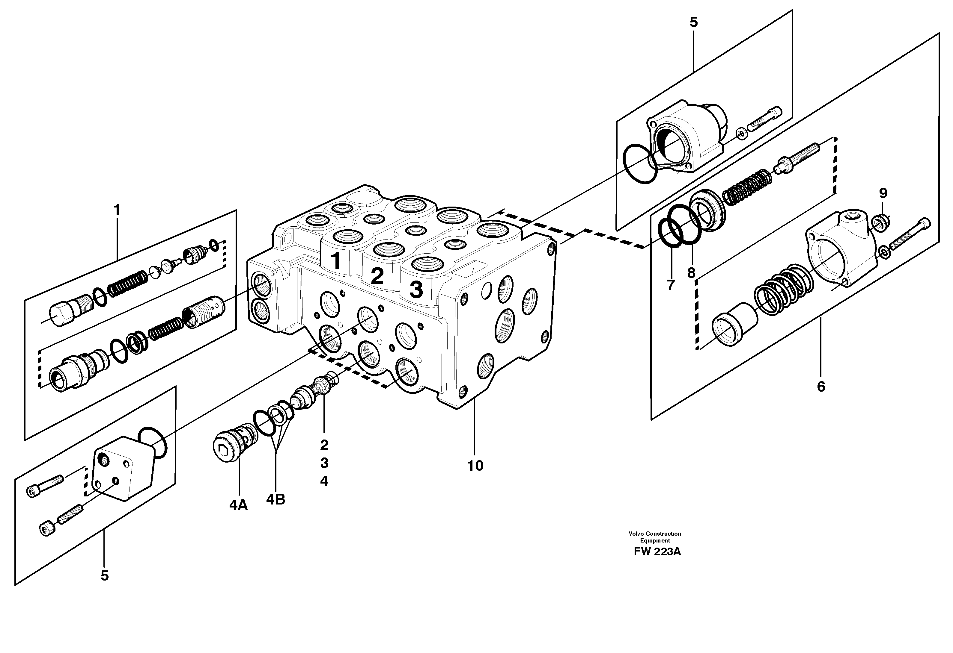 valve body, valves — volvo parts diagram
