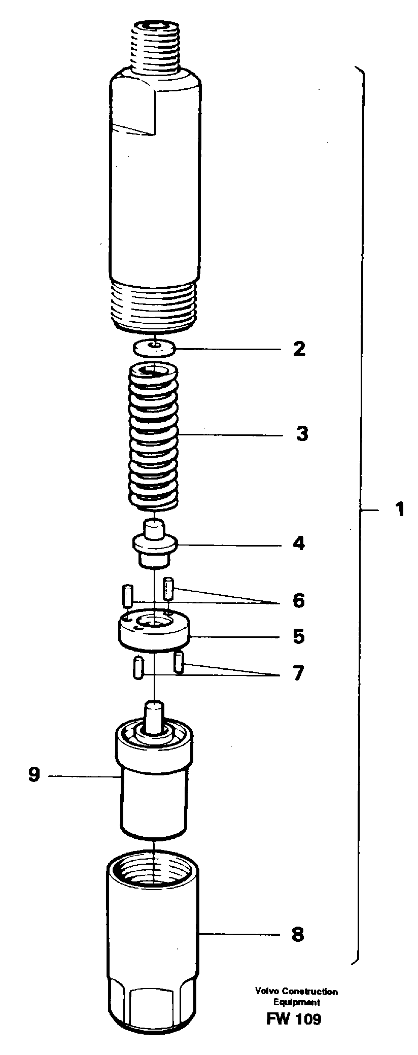 Injector — volvo parts diagram