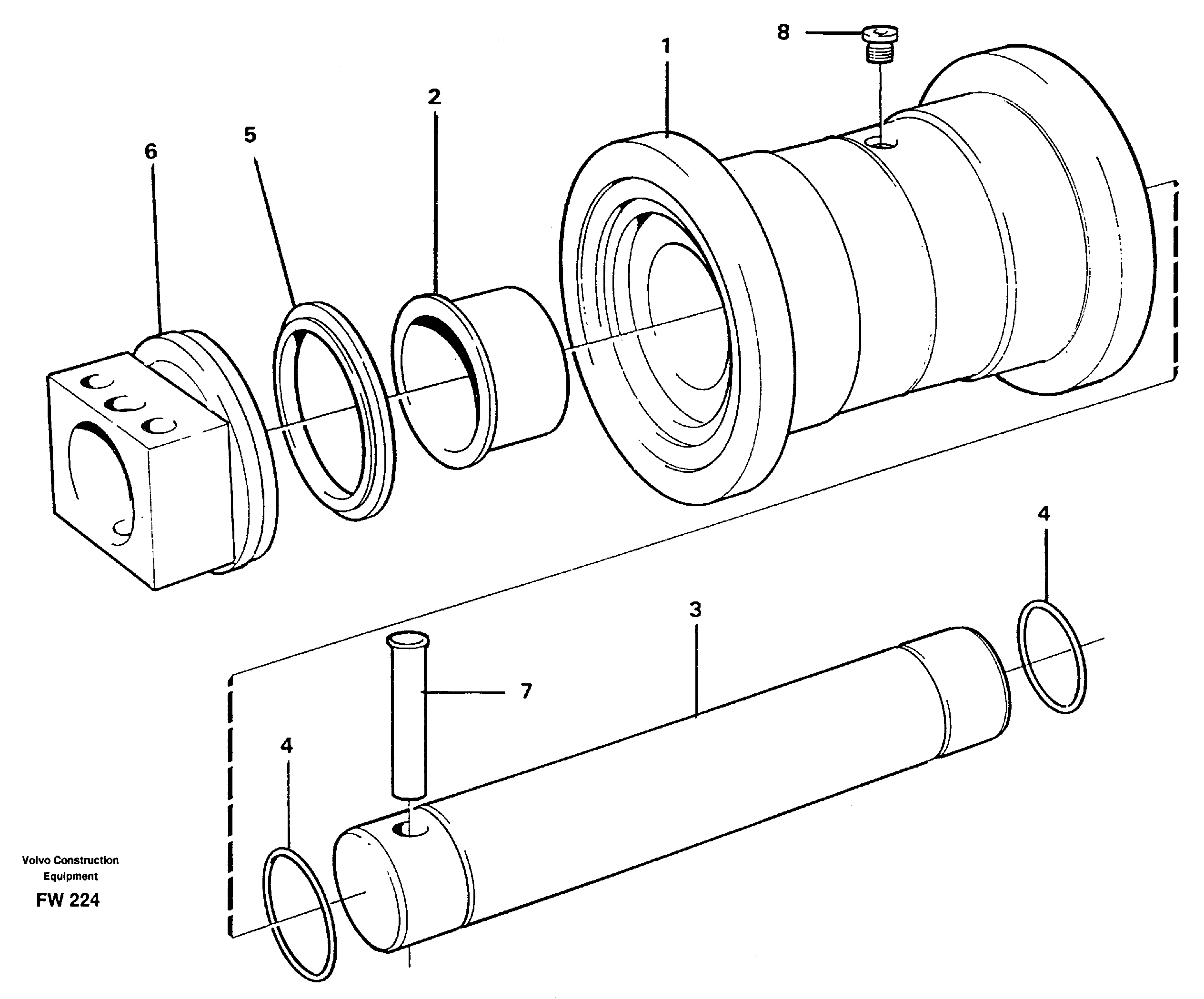Bottom roller — volvo parts diagram