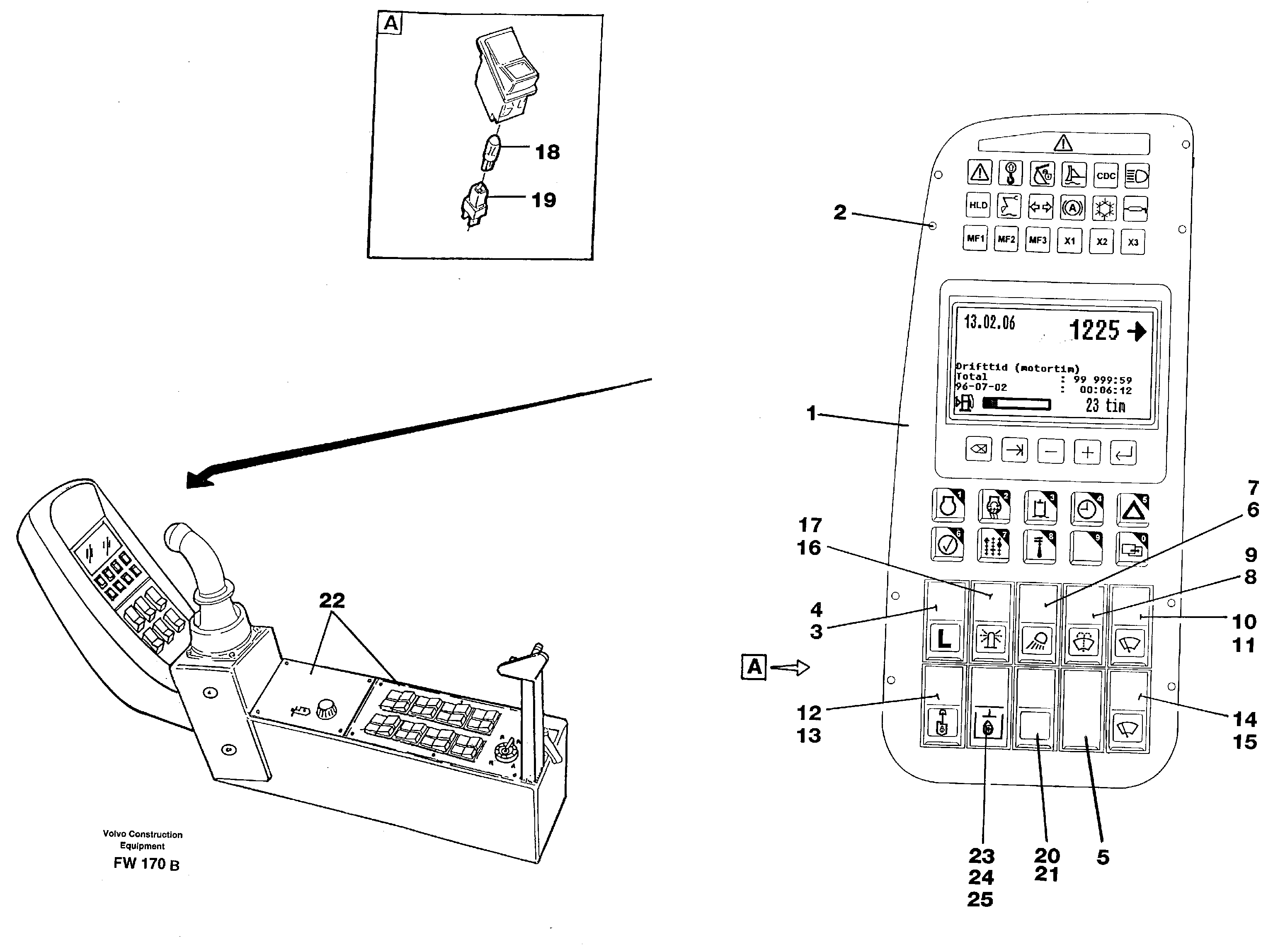 Instrument panel, Rh — volvo parts diagram