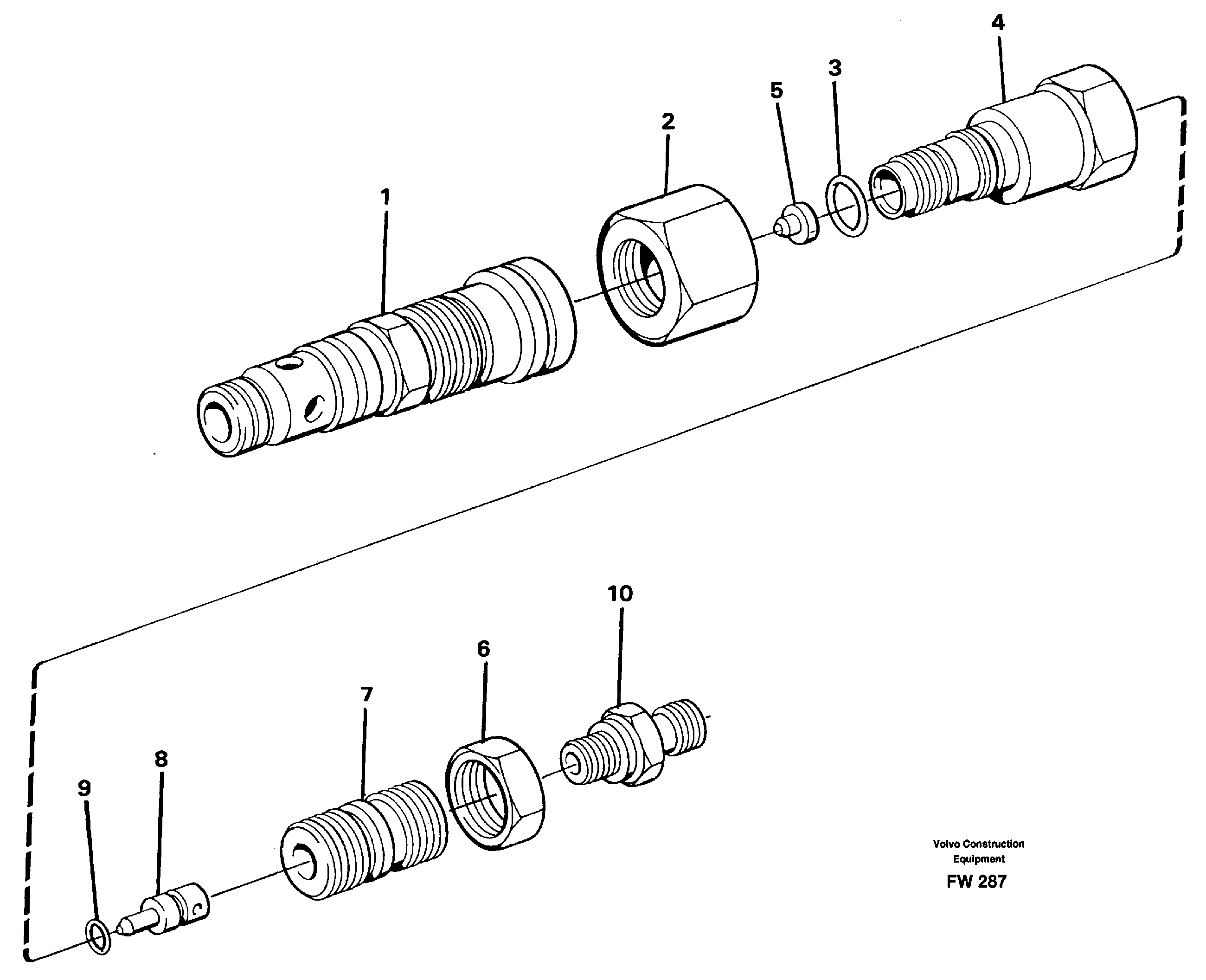 Pressure limiting valve, main valve — volvo parts diagram