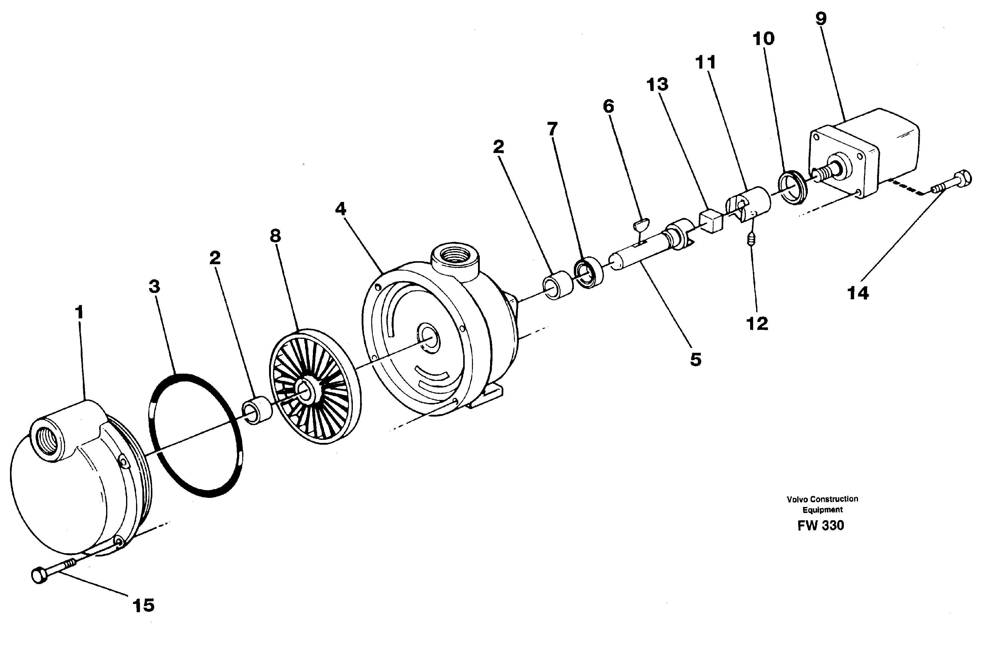 Fuel pump  14302646 — volvo parts diagram