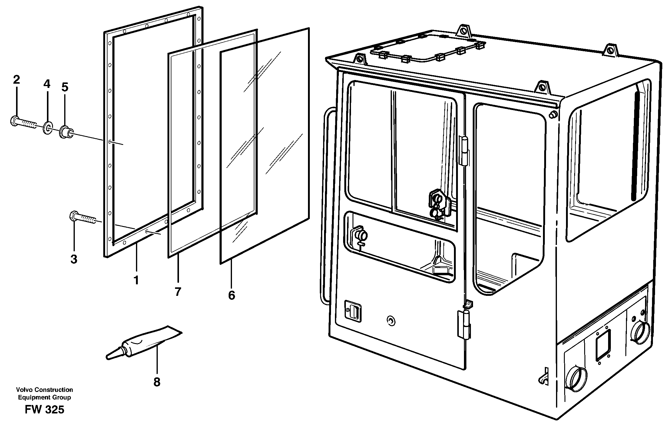 Entire windscreen  14262514 — volvo parts diagram