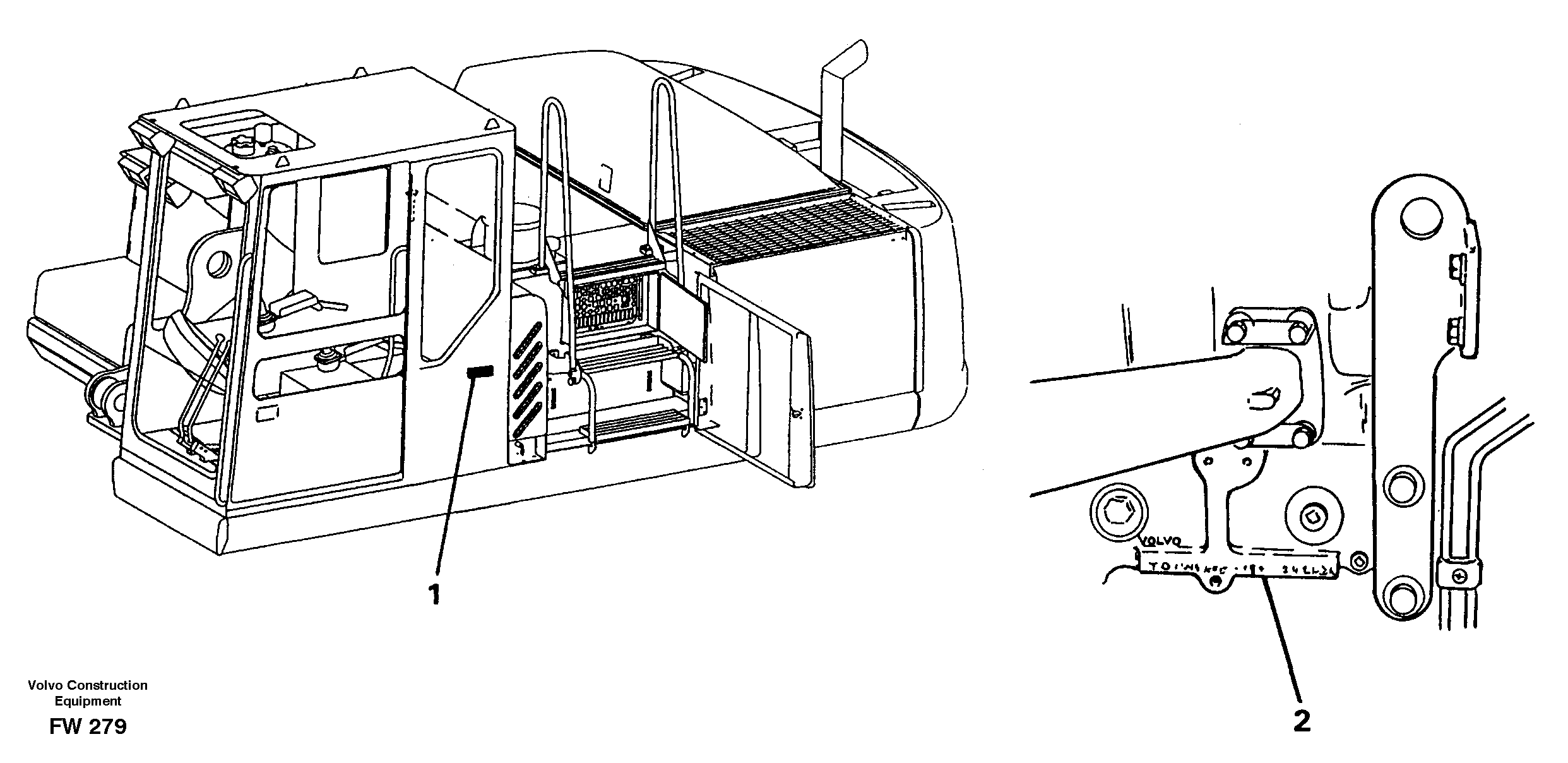 Product sign plate — volvo parts diagram