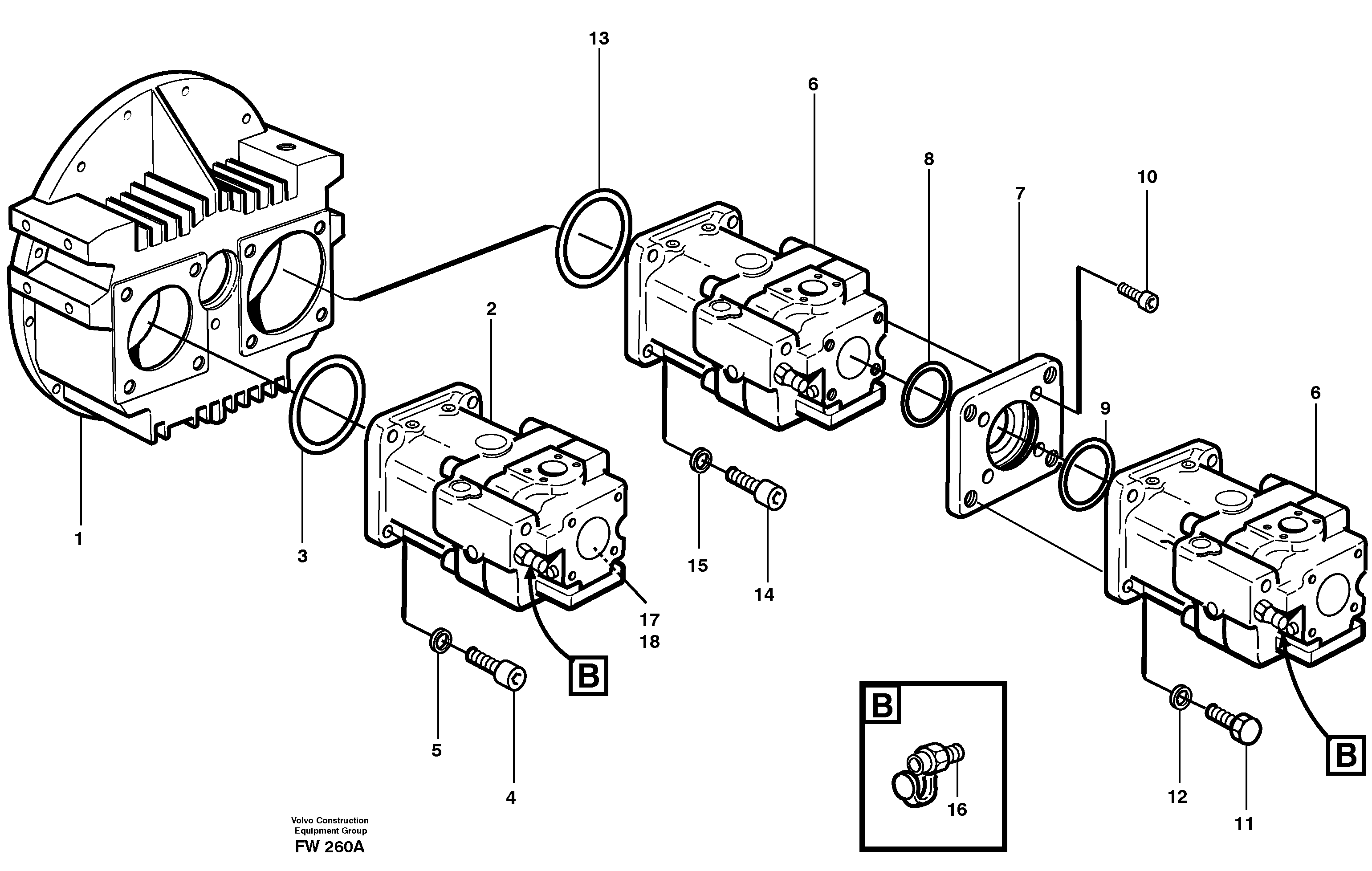 Pump installation — volvo parts diagram