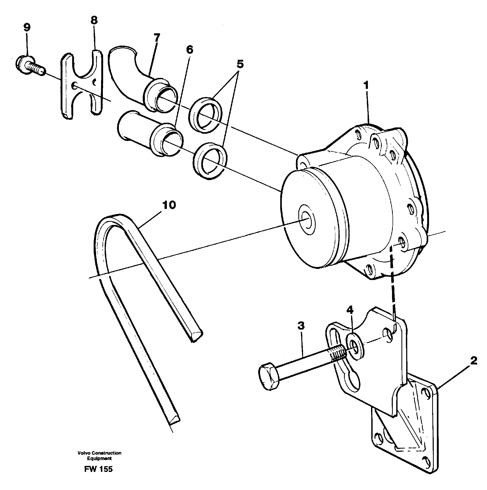 Waterpump, assembly — volvo parts diagram
