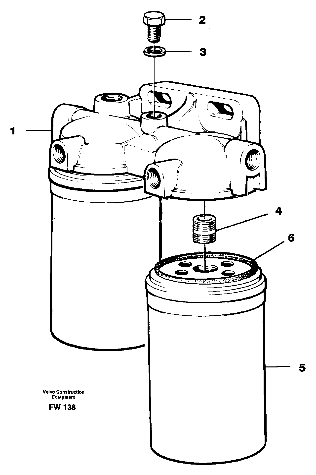 Fuel filter — volvo parts diagram