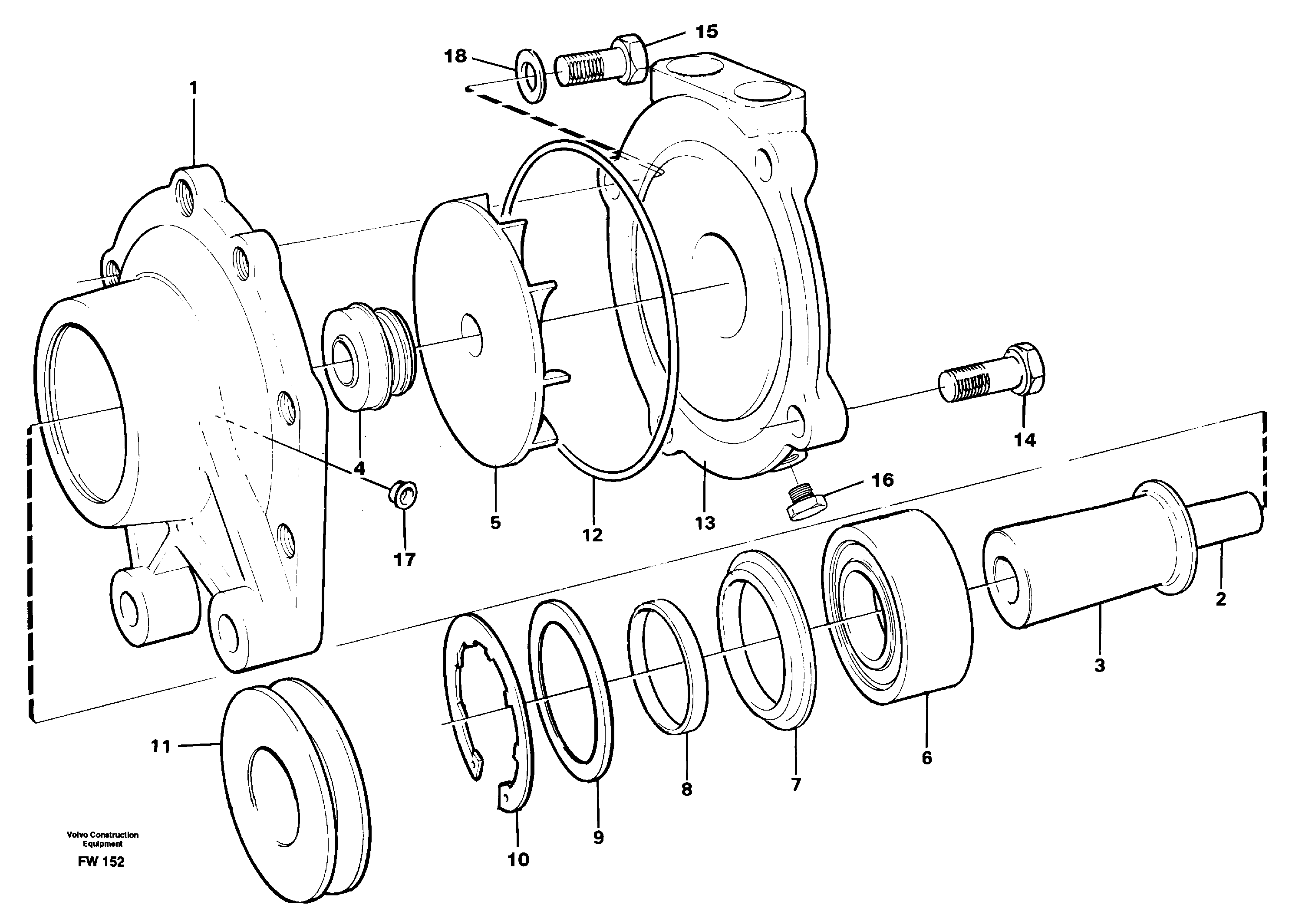 Water pump, intercooler — volvo parts diagram