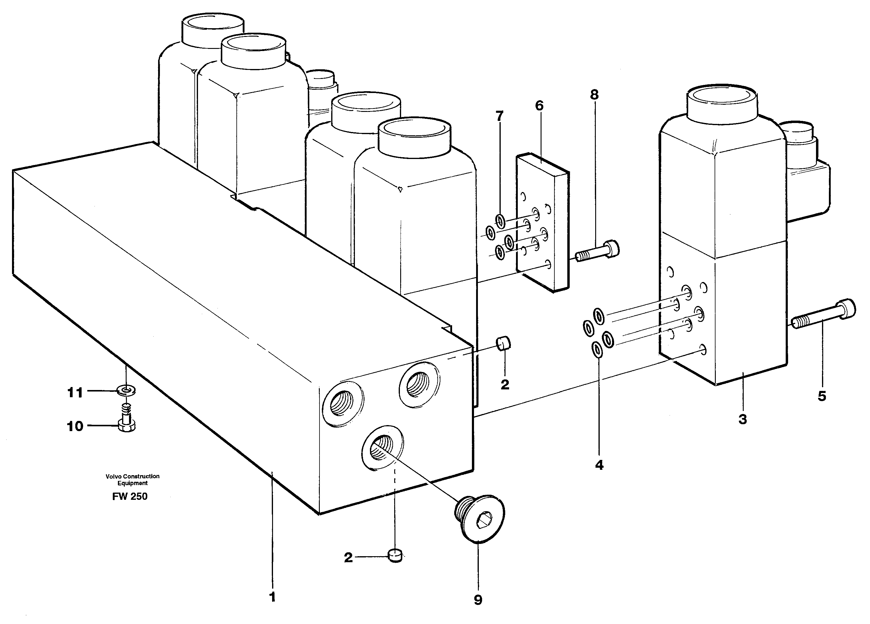 Control valve block  14302258 — volvo parts diagram