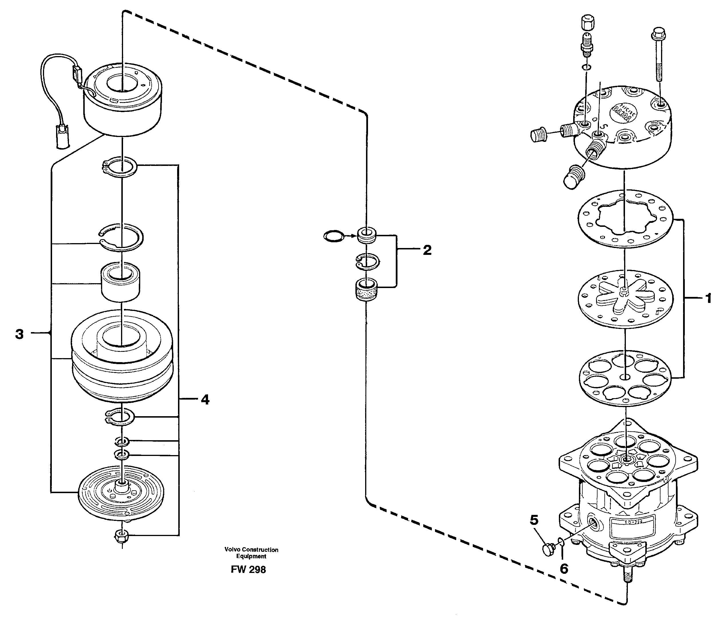 Air compressor  14302281 — volvo parts diagram