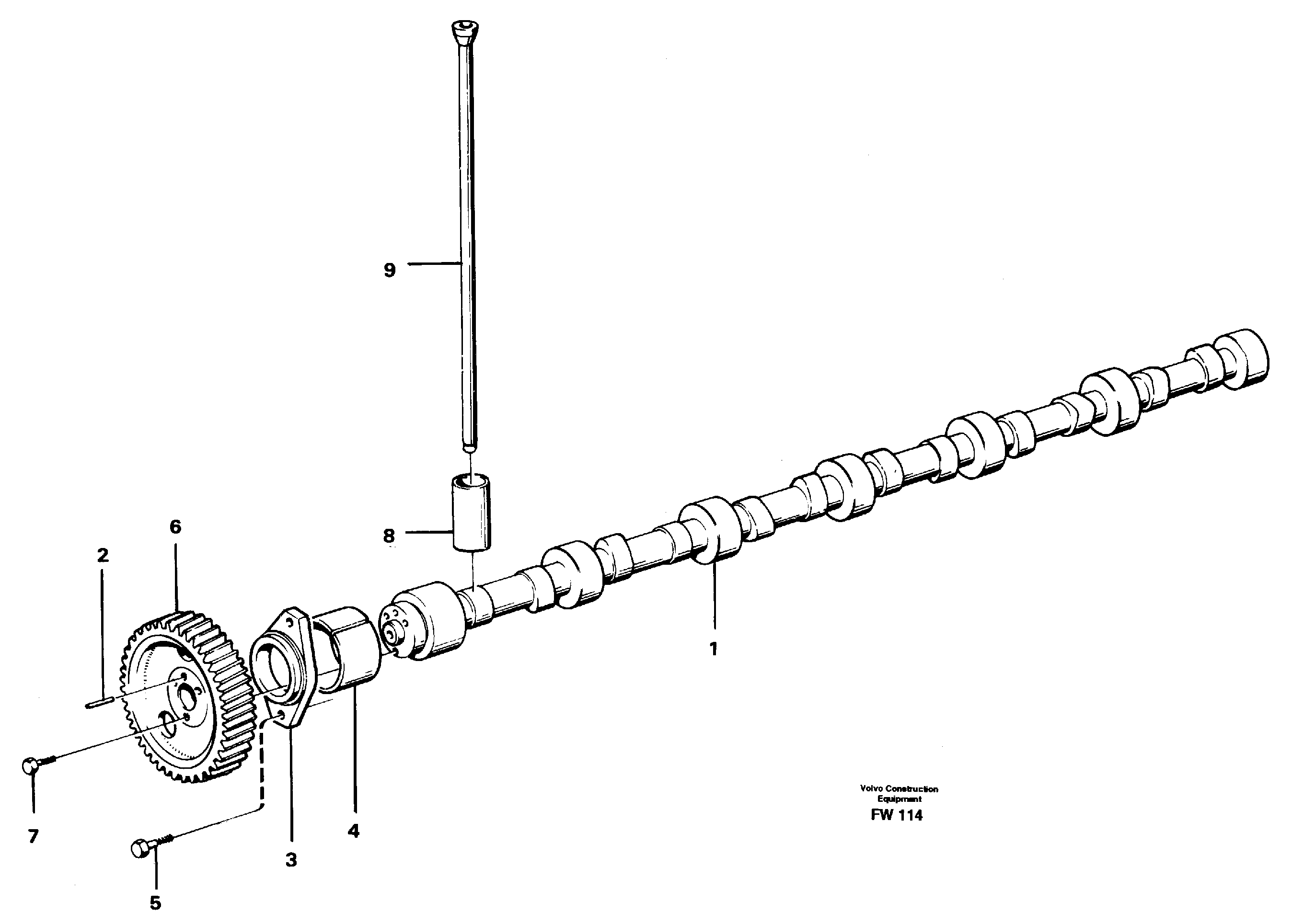 Camshaft — volvo parts diagram