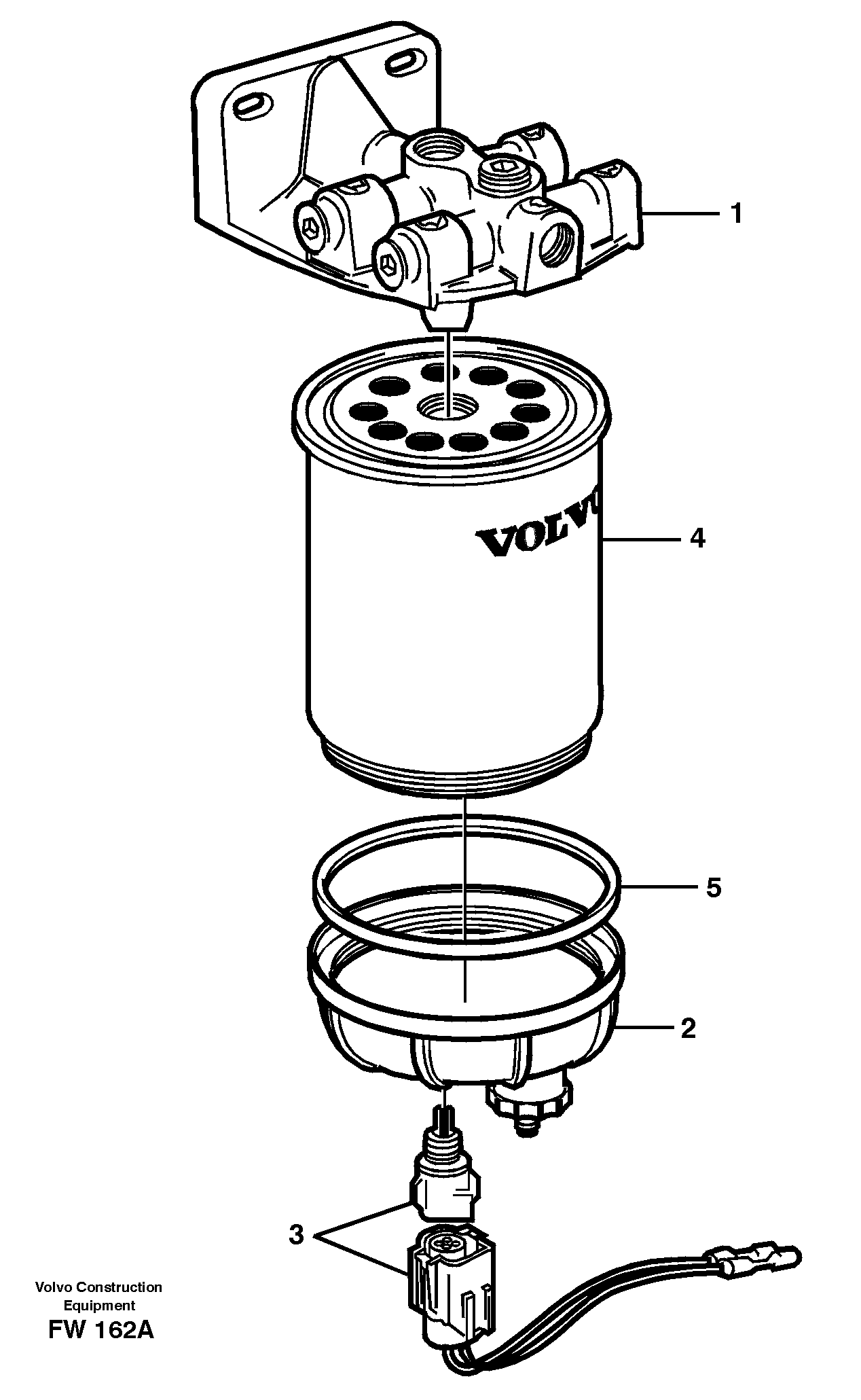 Water separator — volvo parts diagram