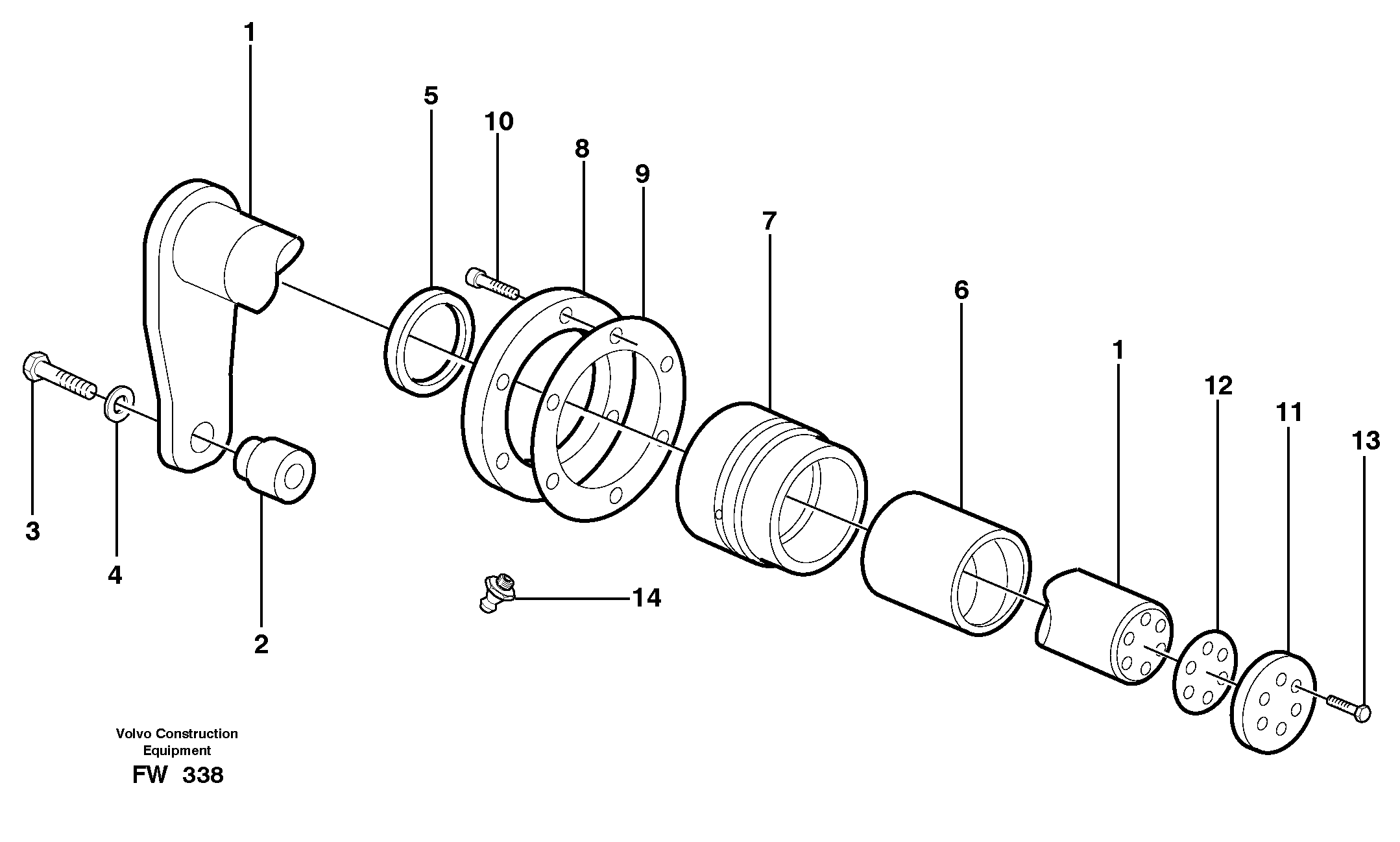 Conversion kit for boom — volvo parts diagram