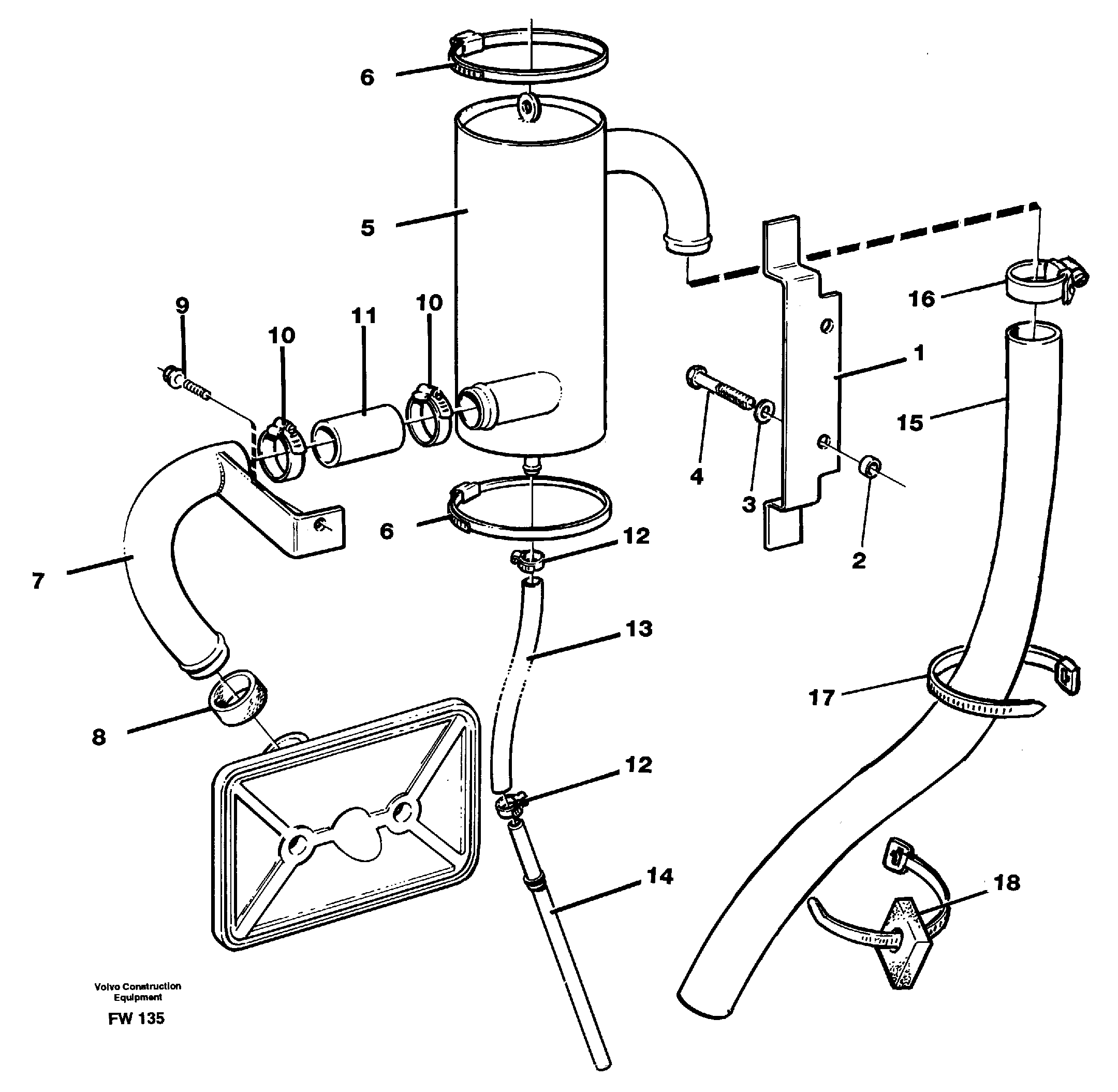Crankcase ventilation — volvo parts diagram