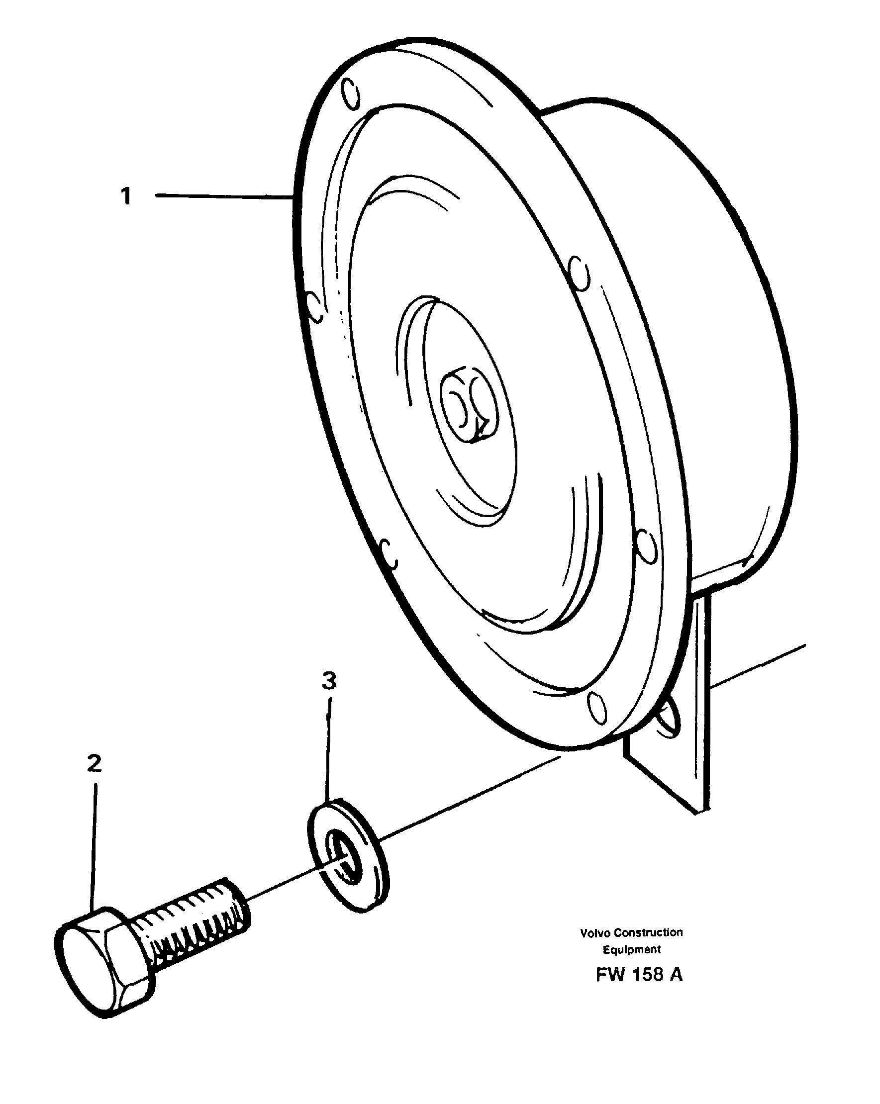 Compressor horn — volvo parts diagram