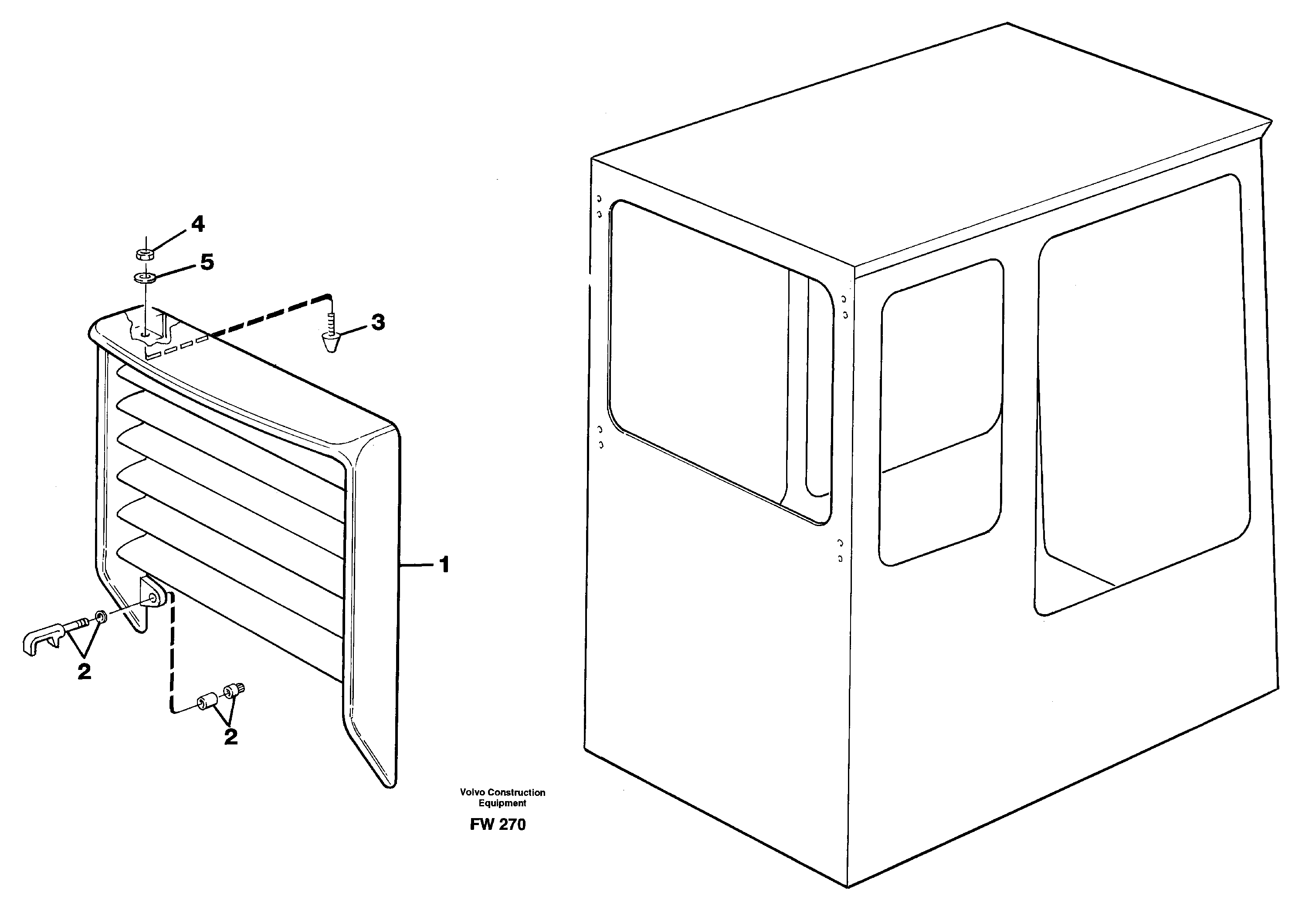 Jalusi, rear window  14343309 — volvo parts diagram