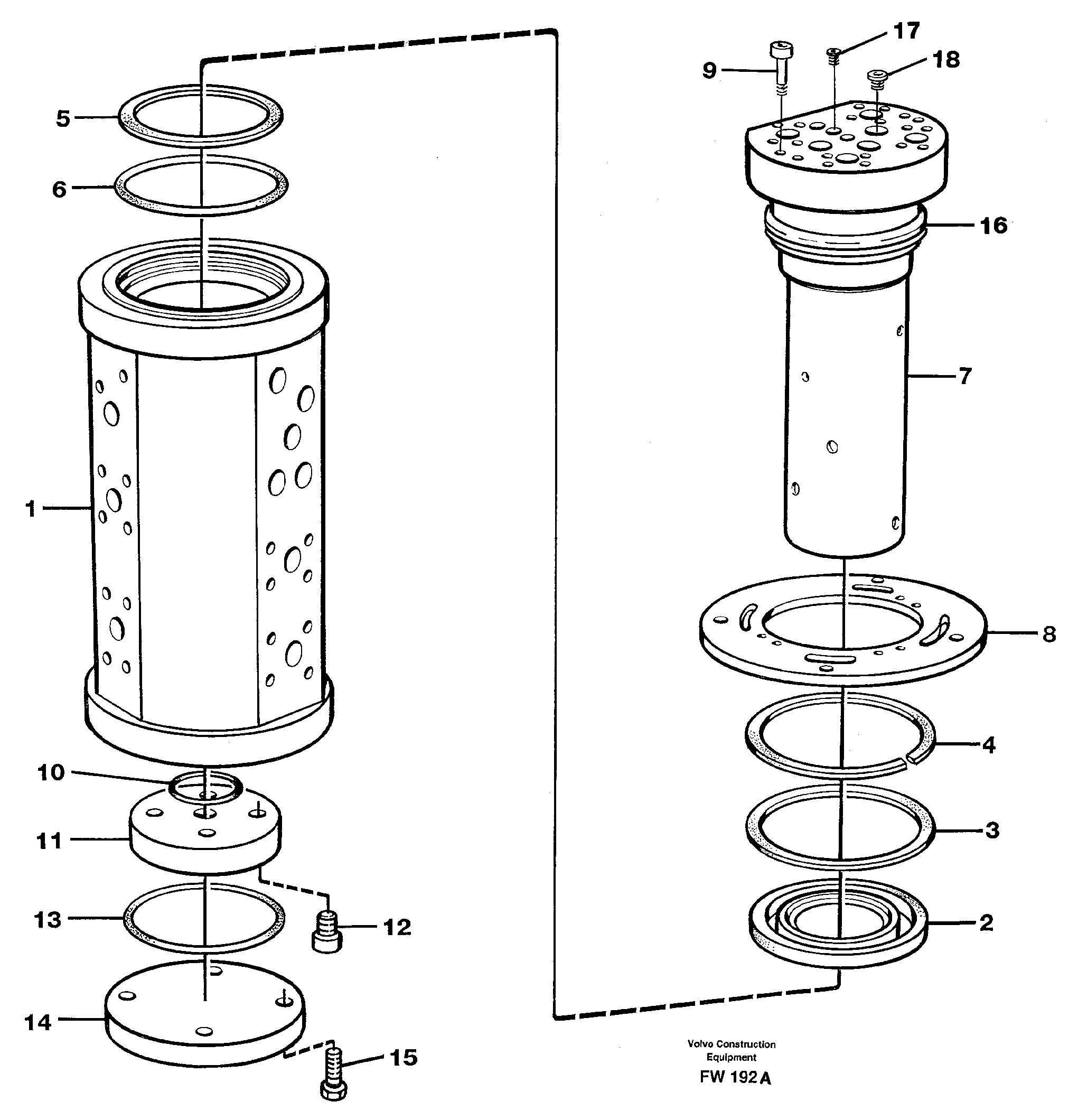 Turning joint — volvo parts diagram