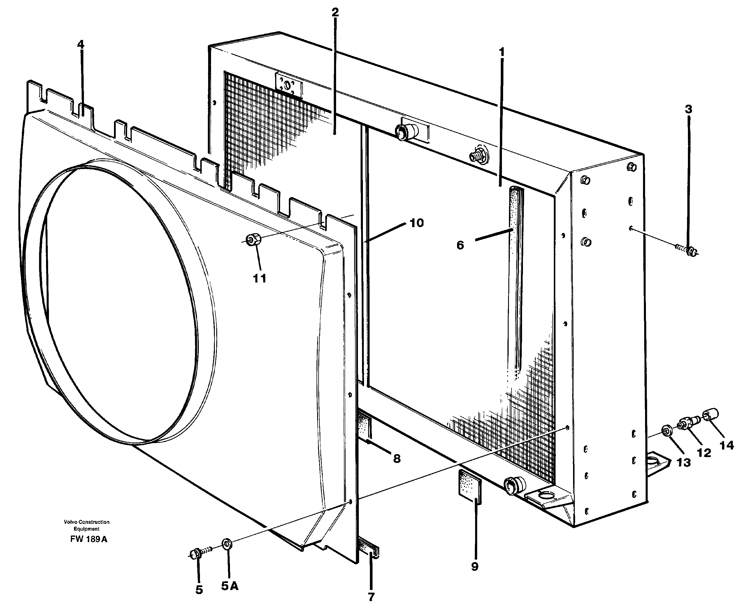 Radiator — volvo parts diagram