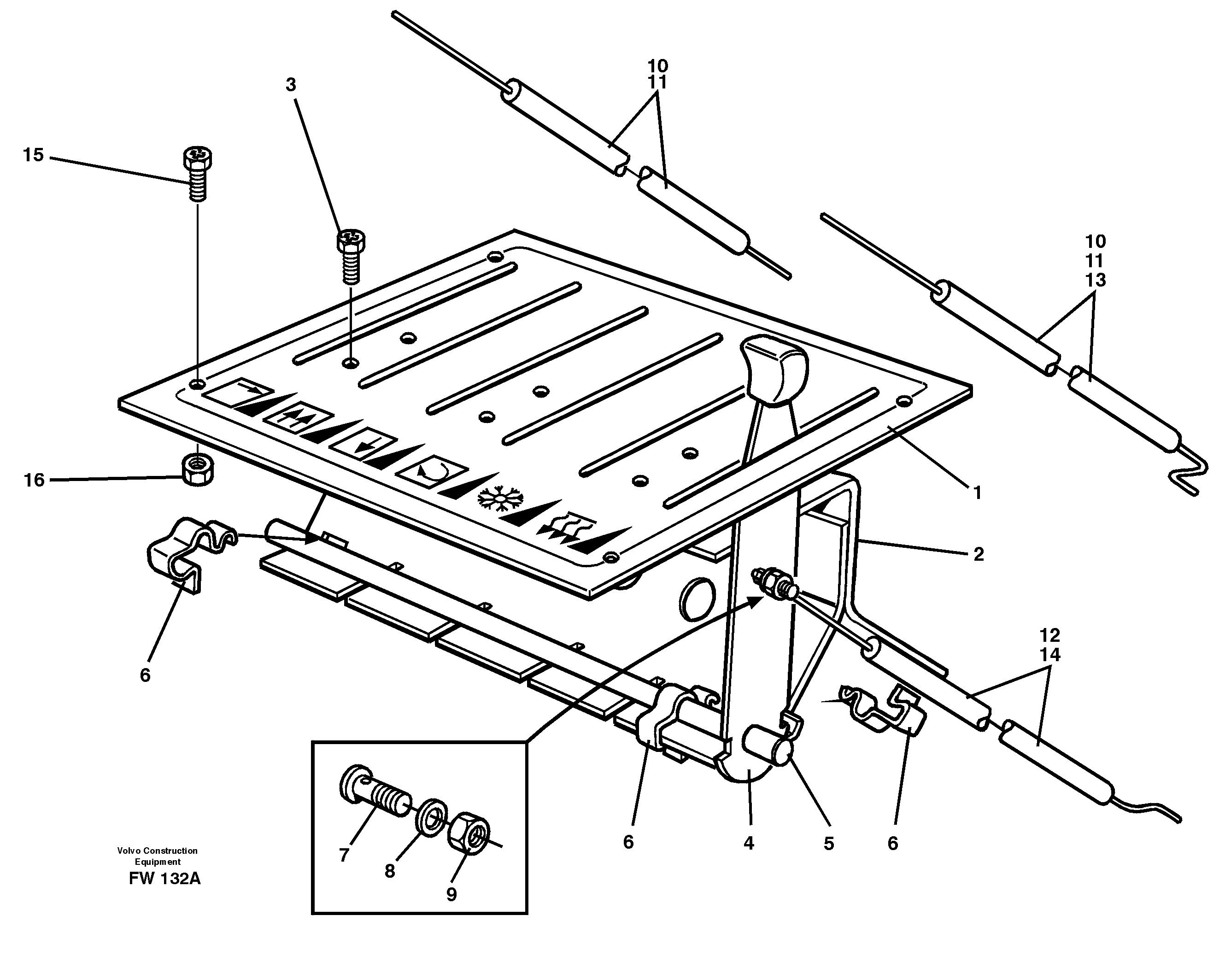 Heater control — volvo parts diagram