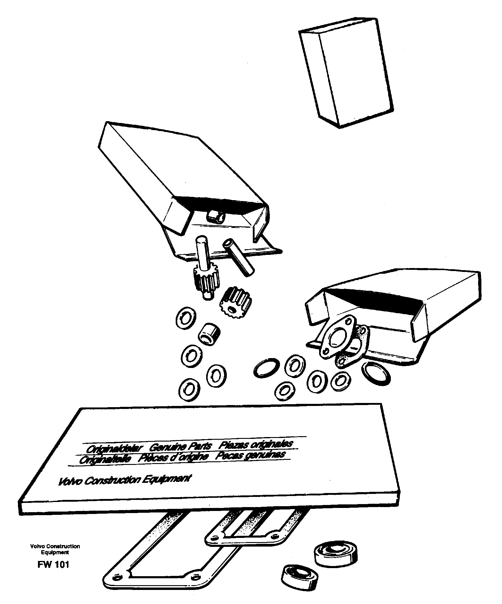 Repair kits for engine — volvo parts diagram